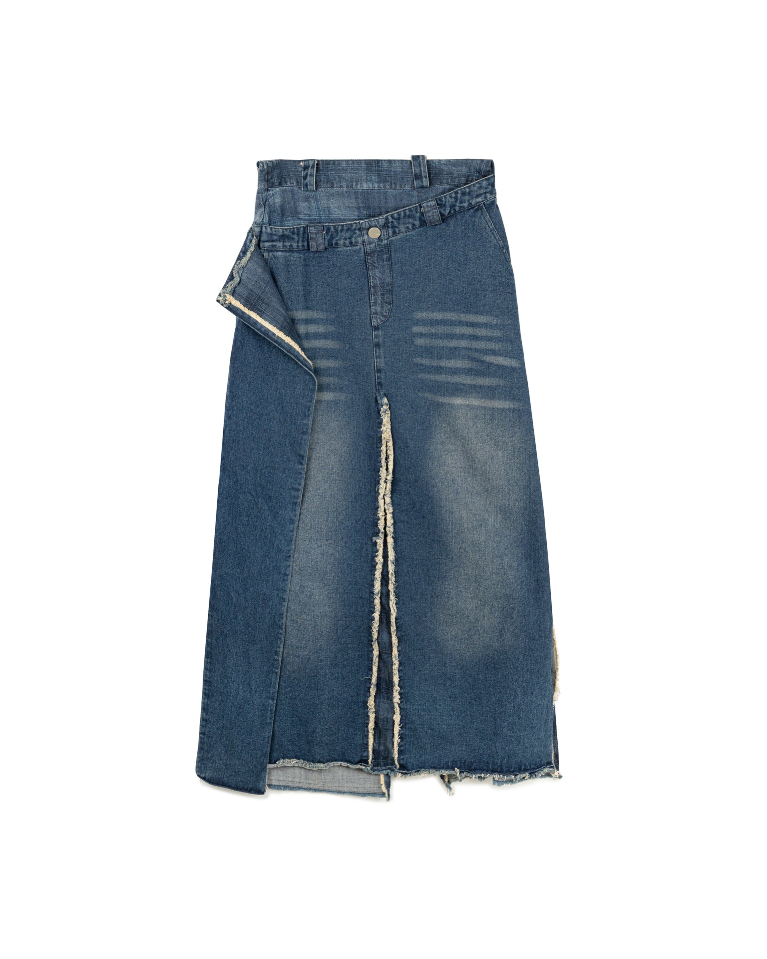 Deconstructed Denim Skirt