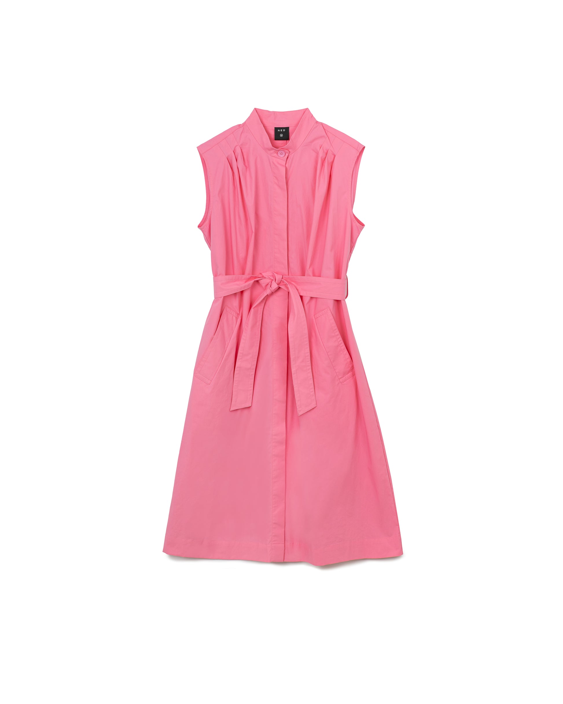 Sleeveless Dress with Tie