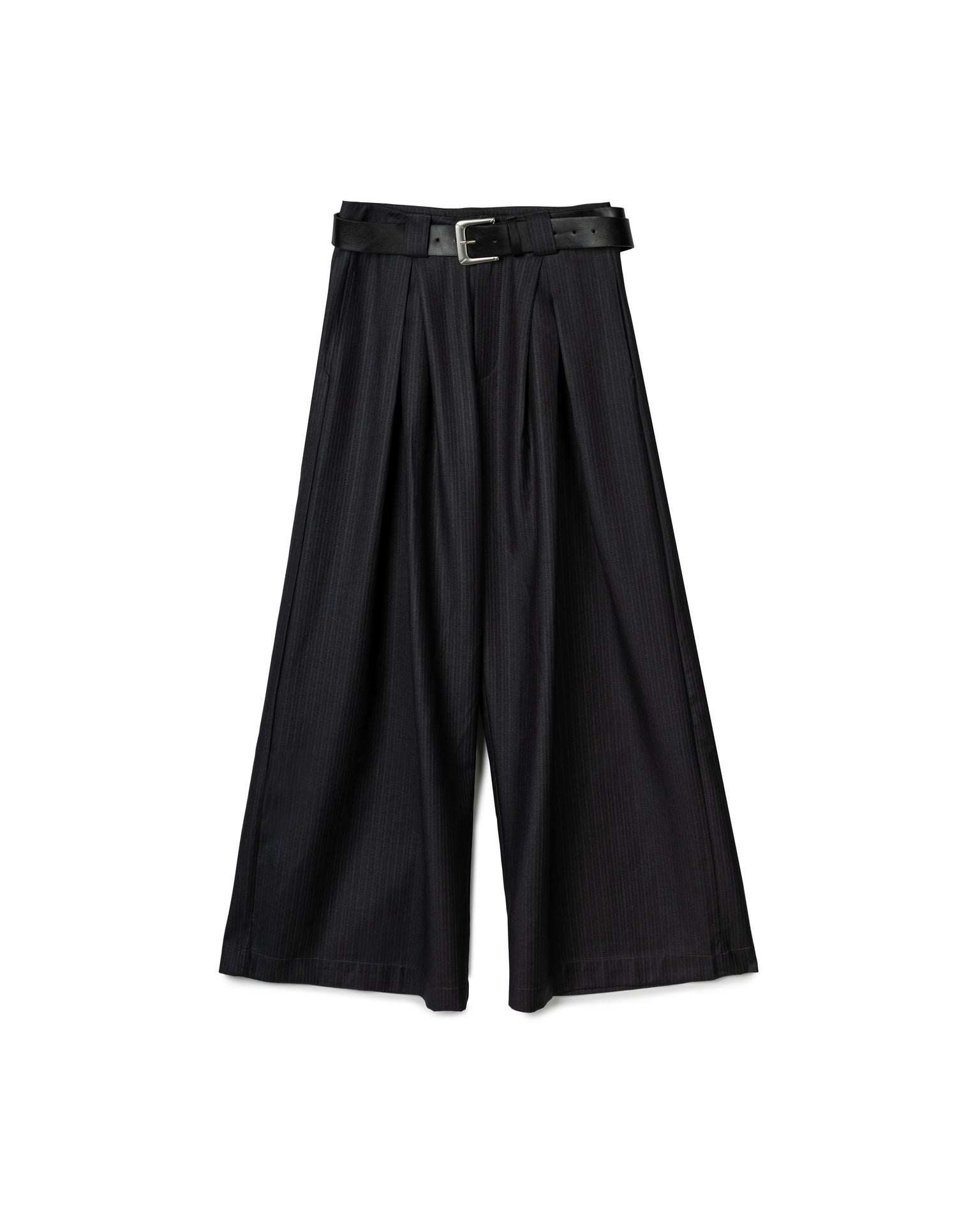 Pleated Wide-Leg Trousers