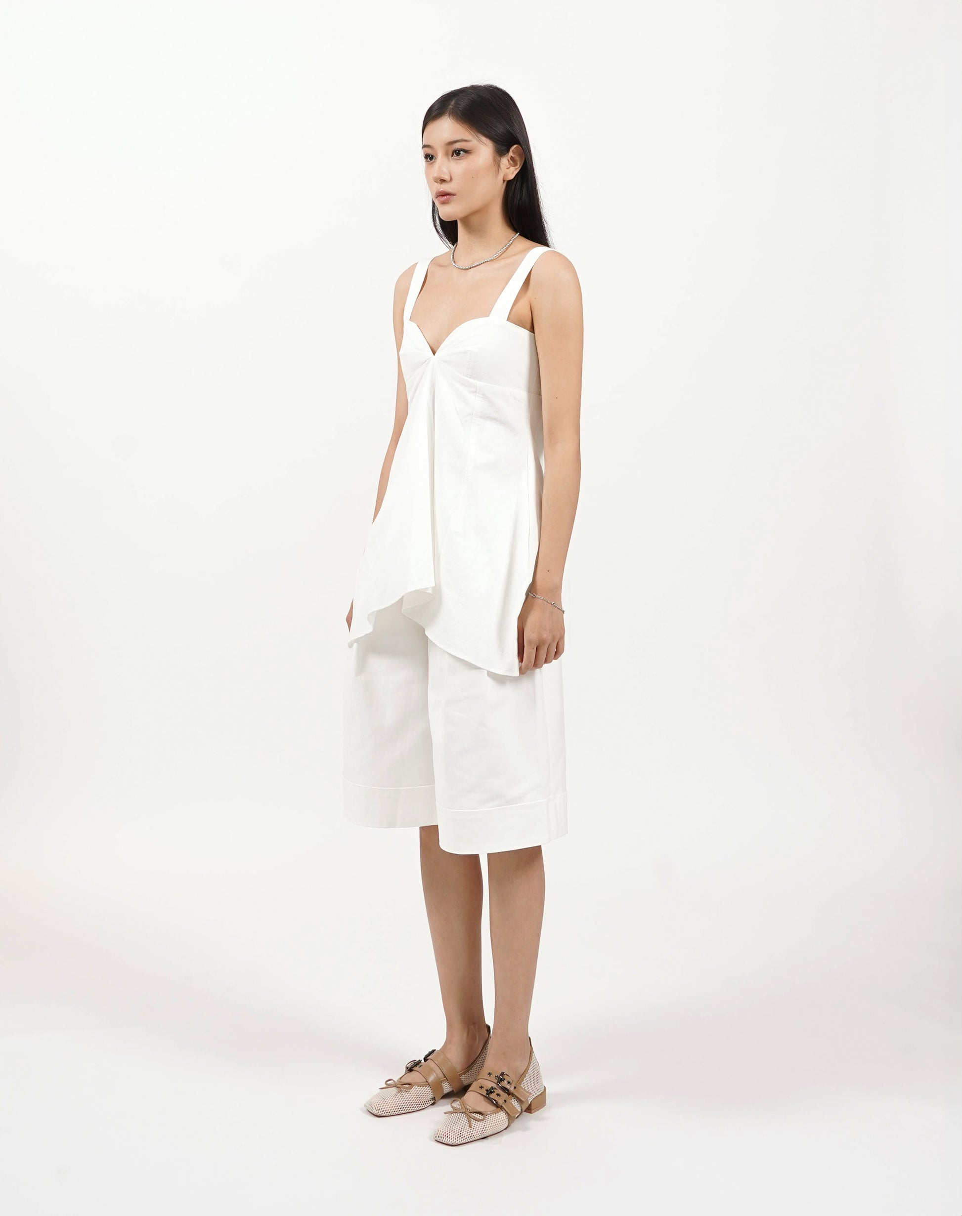 Structured Pleat Shorts