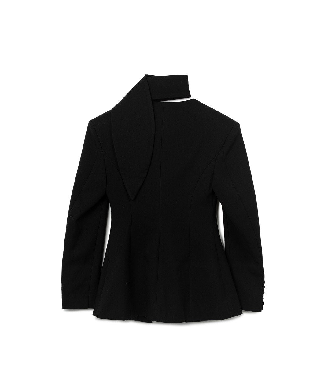 Asymmetric Cutout Tailored Blazer