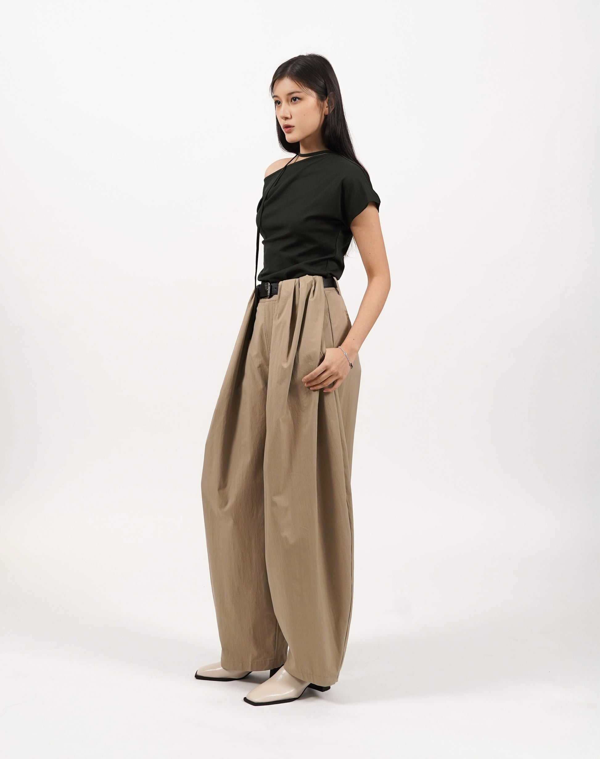 Belted Balloon Pants