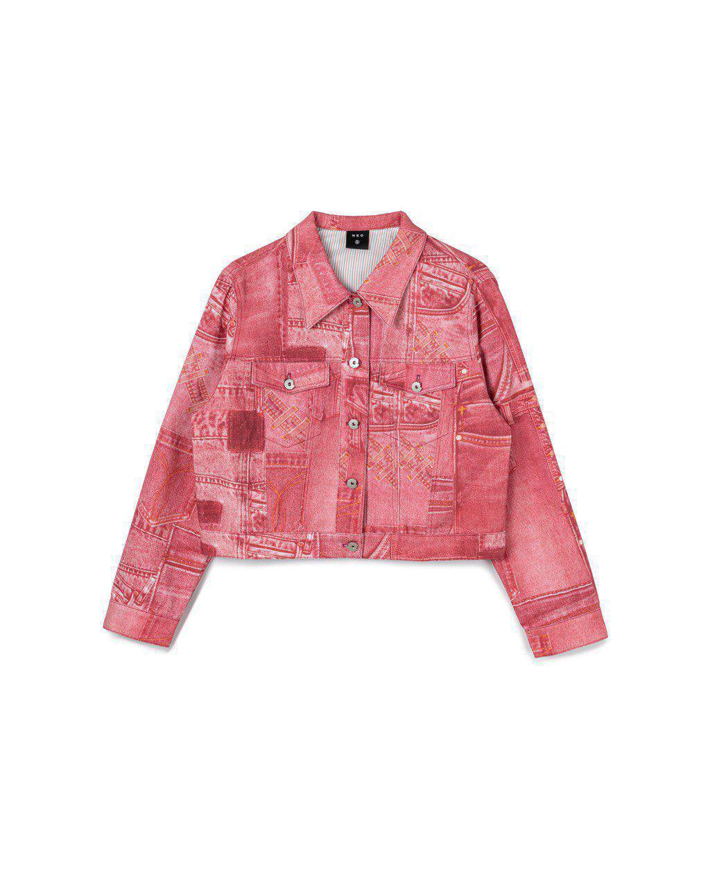 Patchwork Crop Jacket