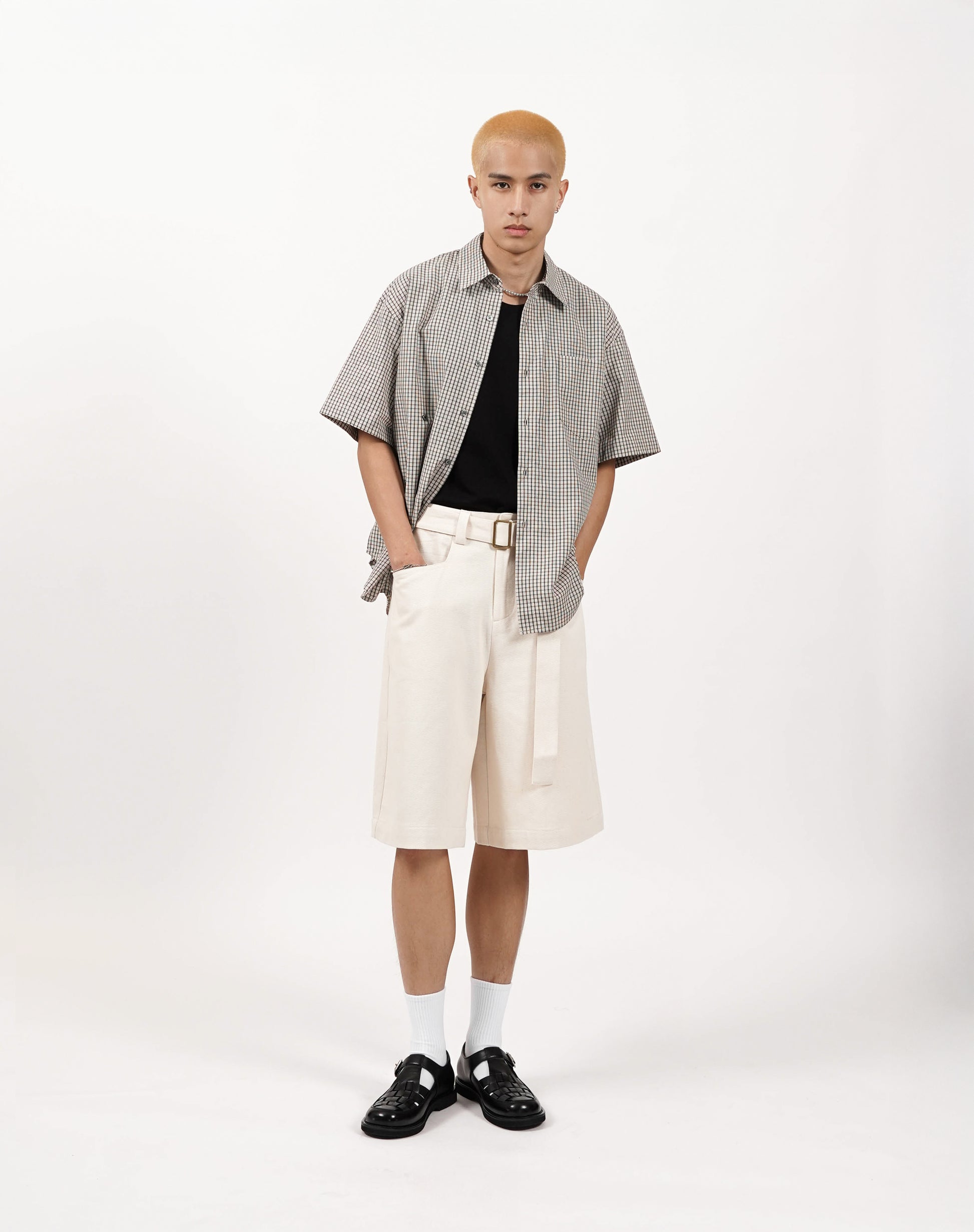 Boxy Grid Shirt