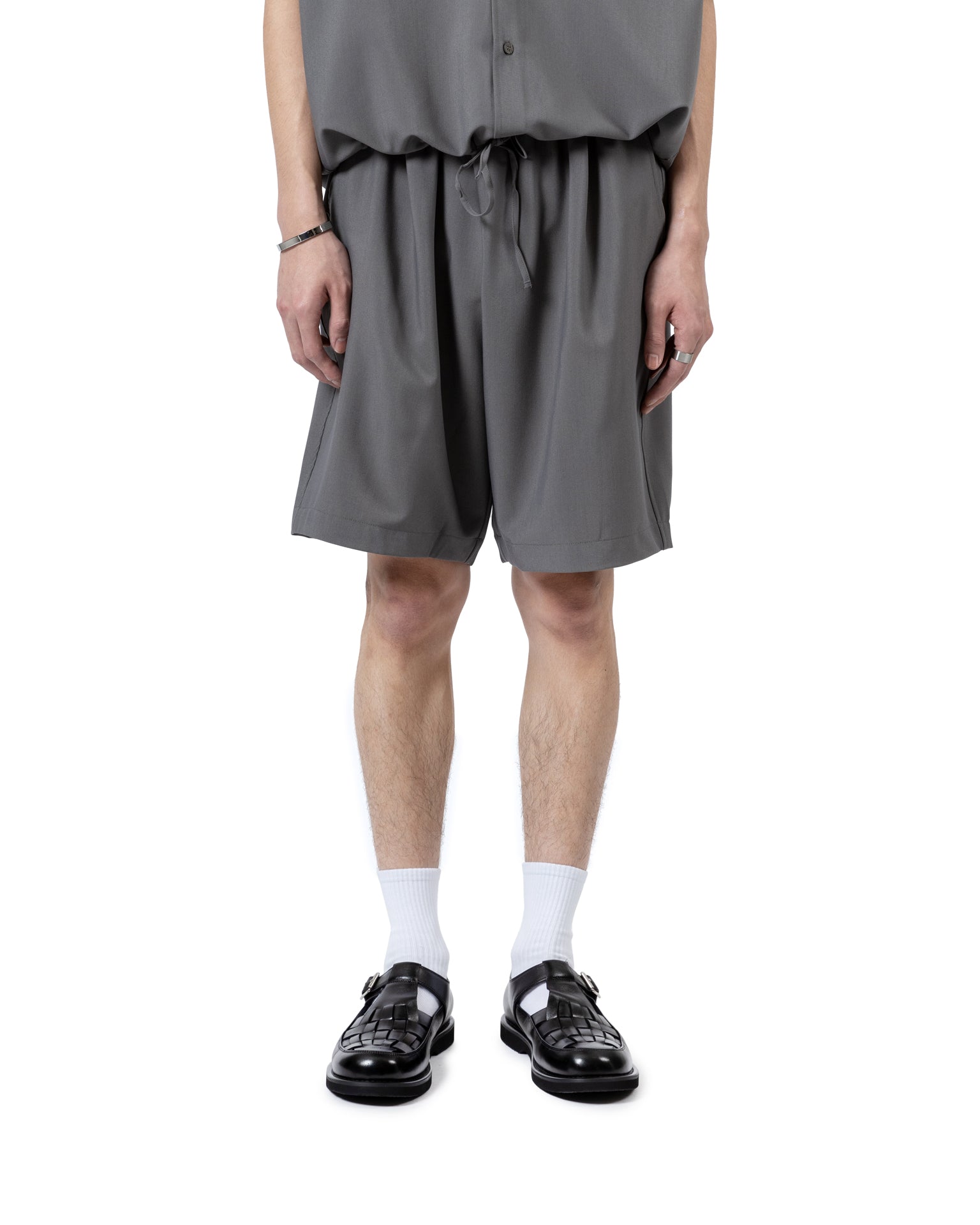 Short Sleeve Shirt with Elastic Shorts Set