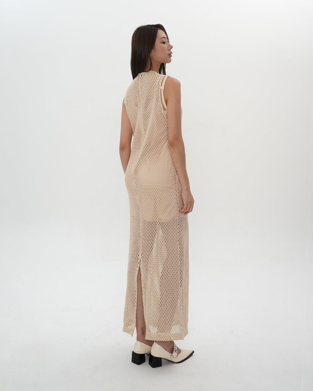 Mesh Layered Sleeveless Dress