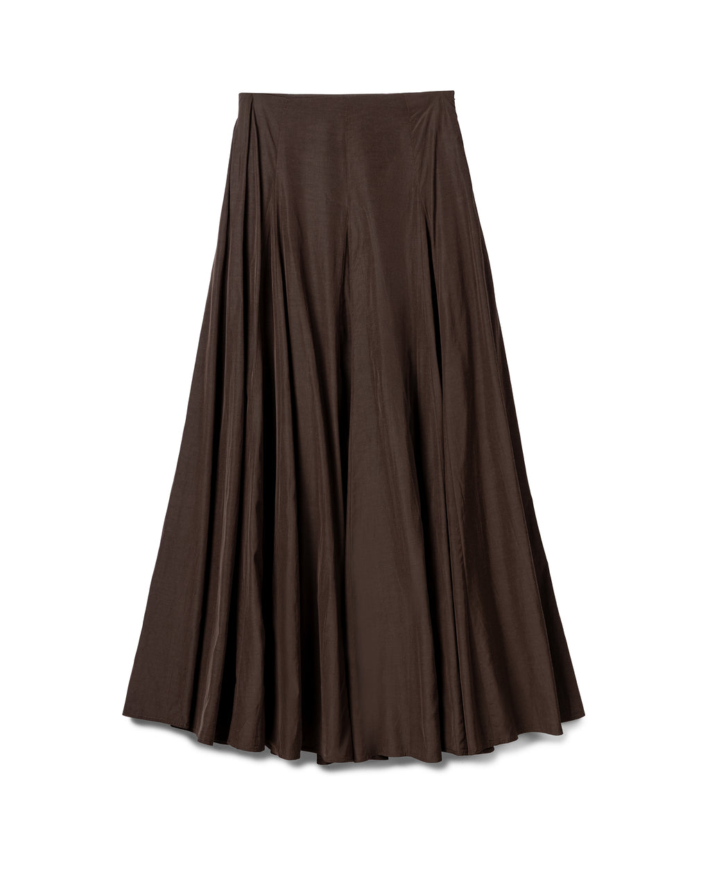 Fluid Pleated Flared Skirt