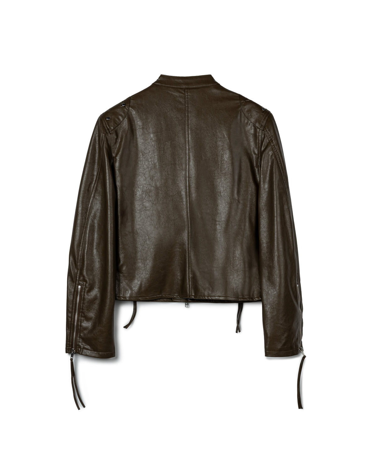 N E O Tailored zip-accented leather jacket