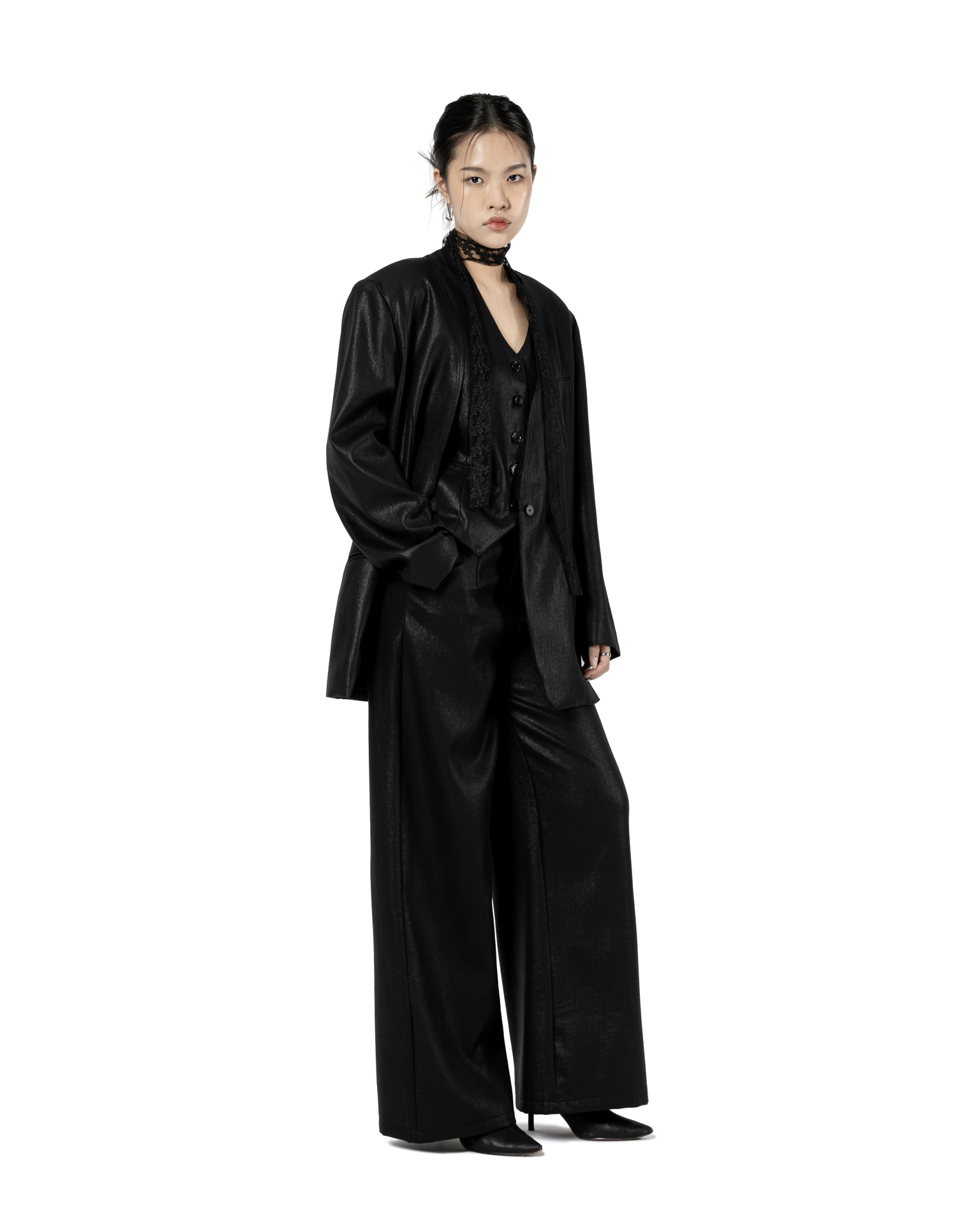 Sleek Single-Button Blazer