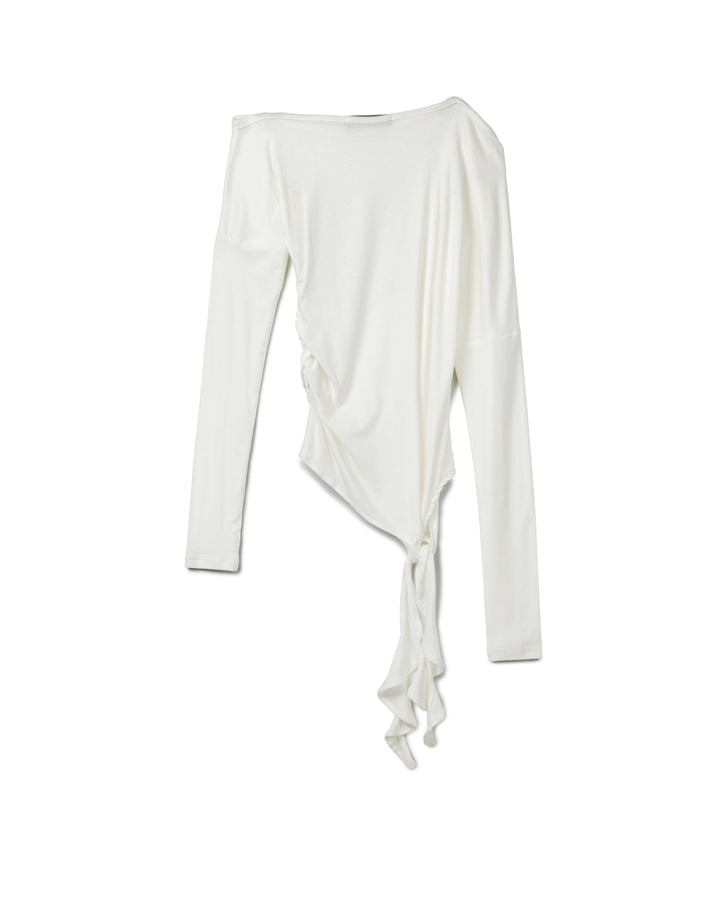 Asymmetric Embellished Tie-Detail Top