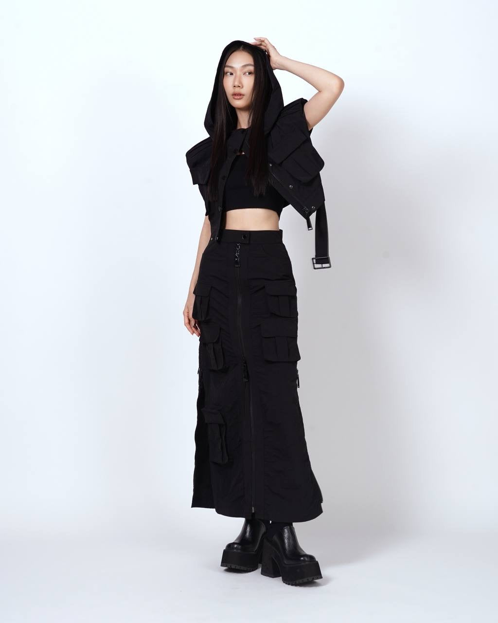 Cargo Hooded Top