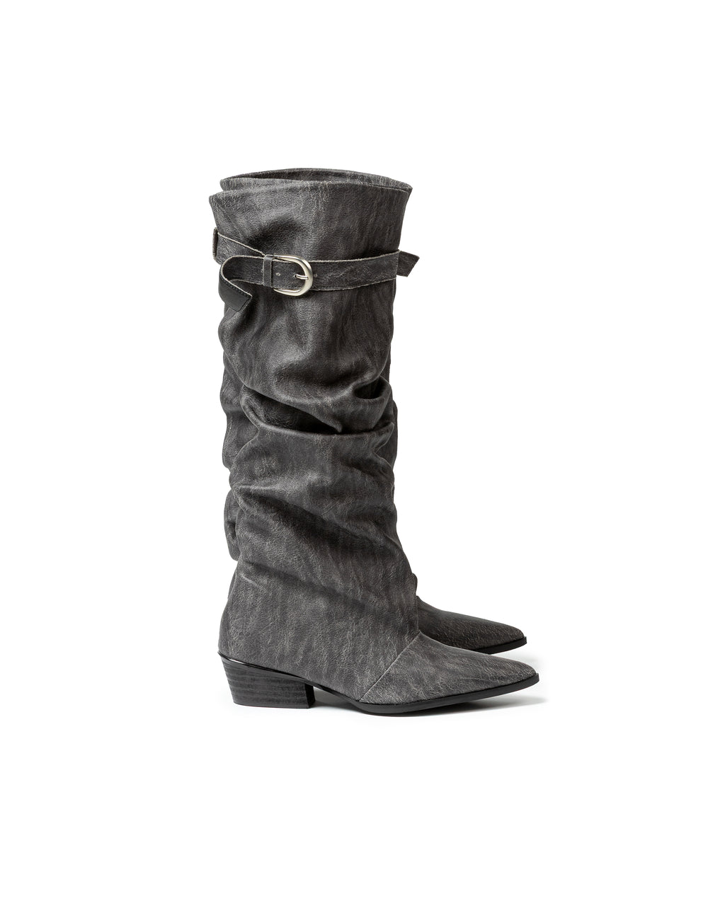 Minimalist Slouched Suede Boots
