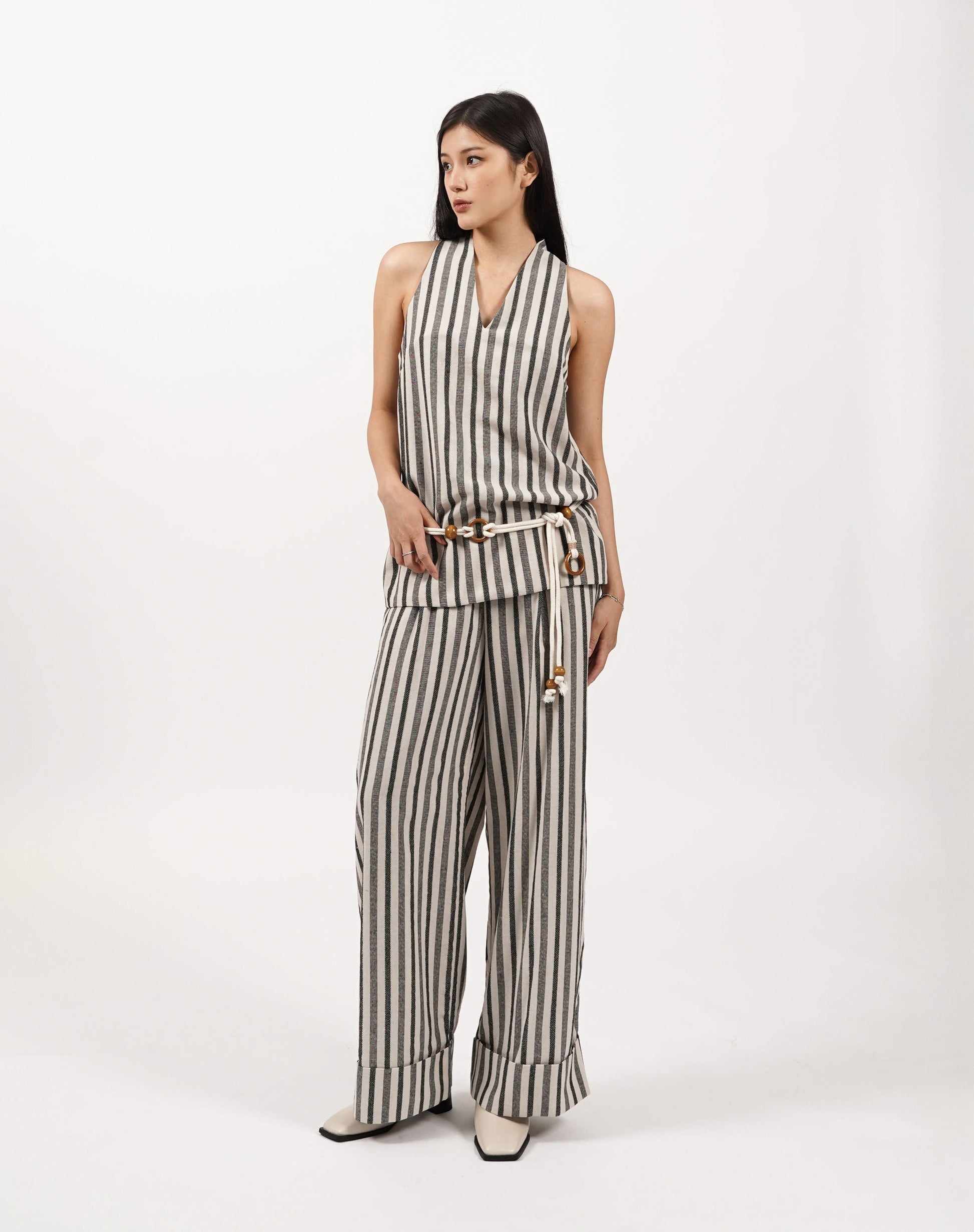 Linear Wide Pants