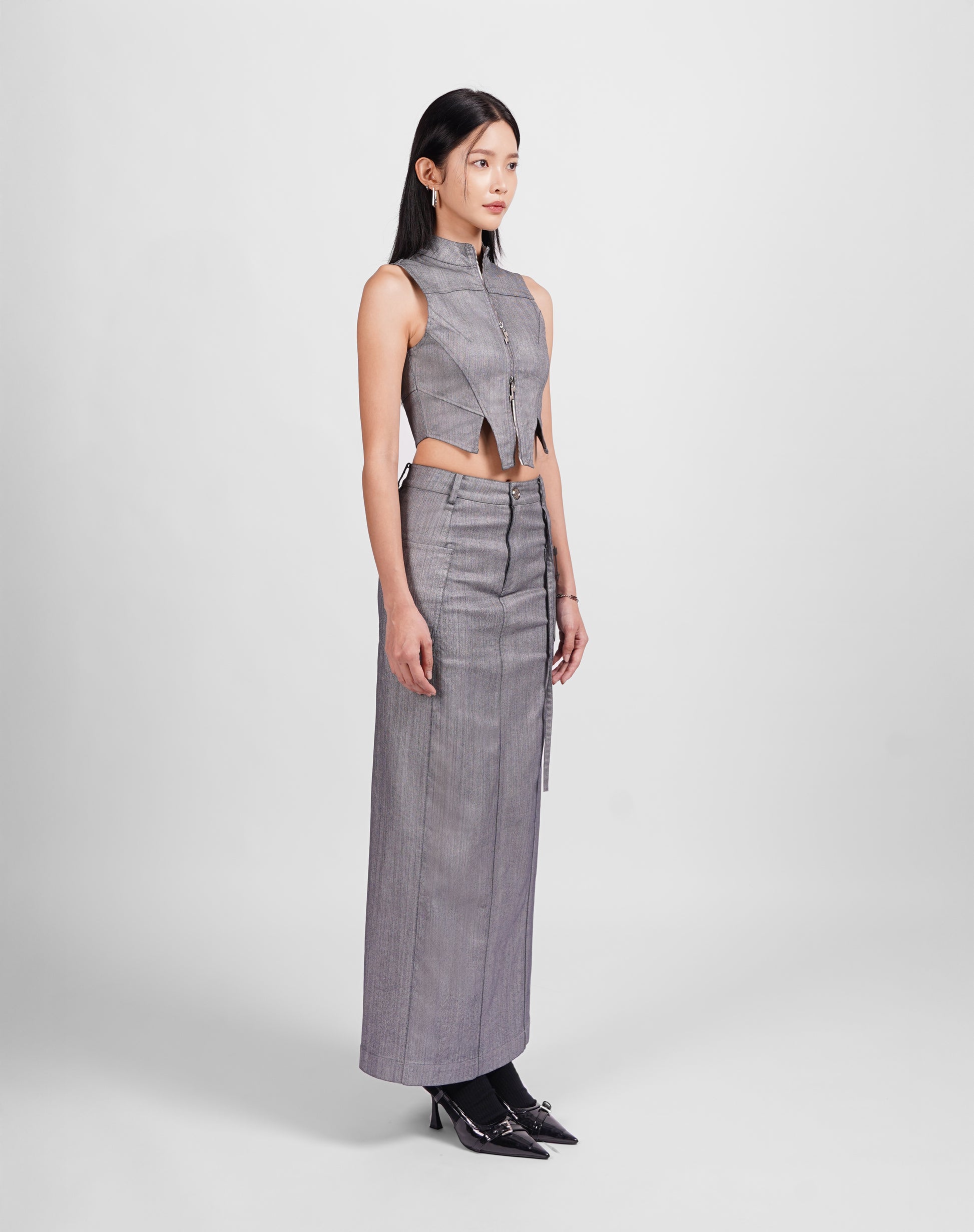 Pocket Straight Skirt