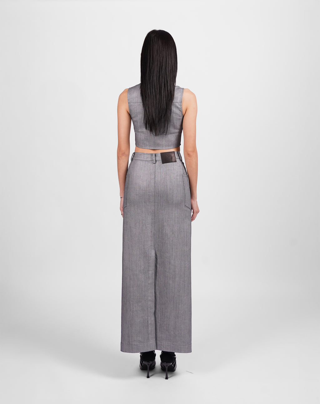 Mock Neck Zip-Up Vest