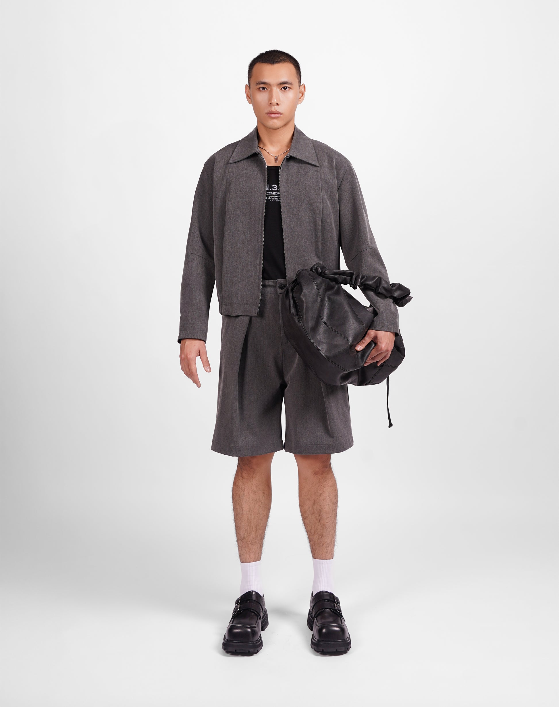 Bermuda Shorts with Elastic Waist