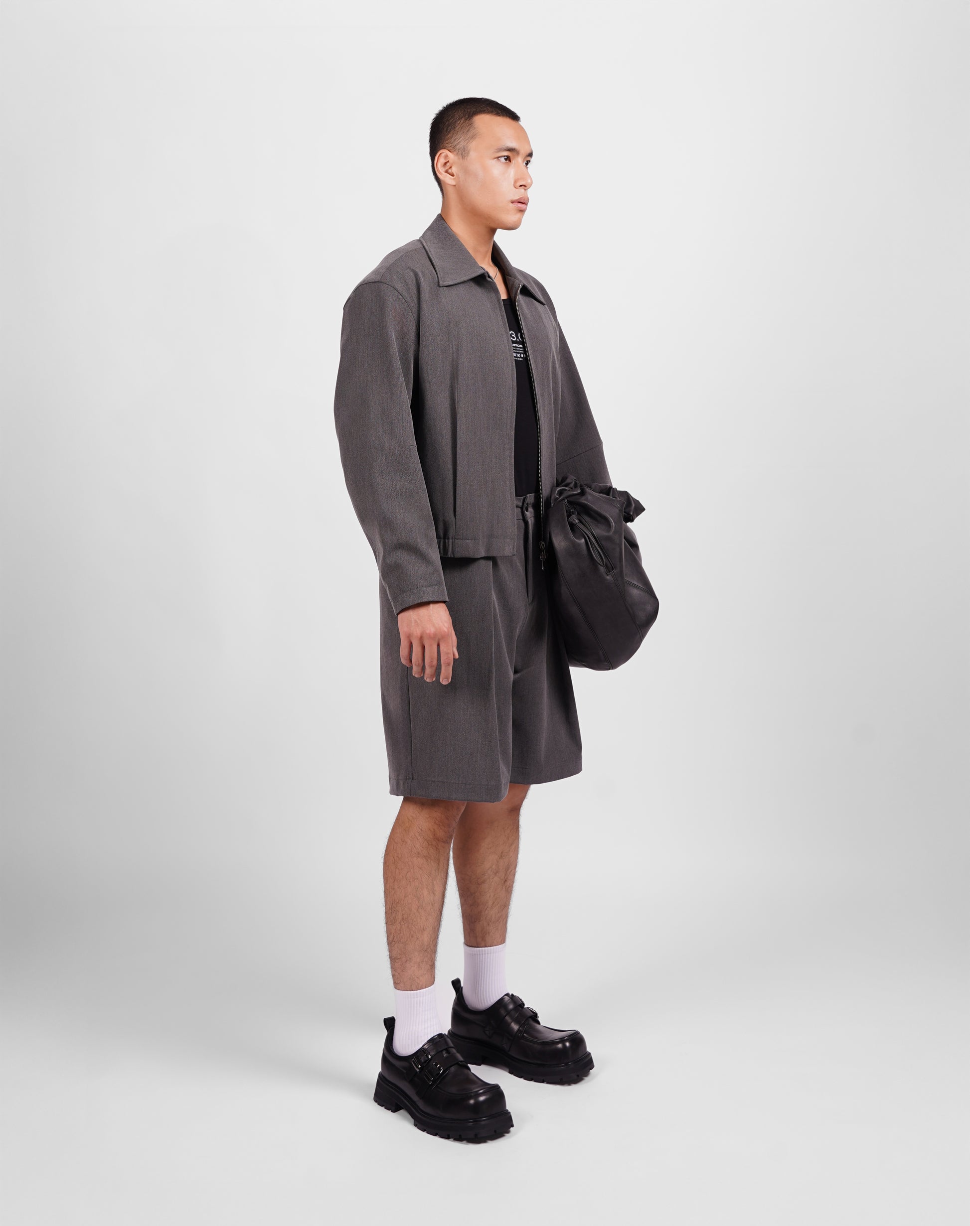 Bermuda Shorts with Elastic Waist