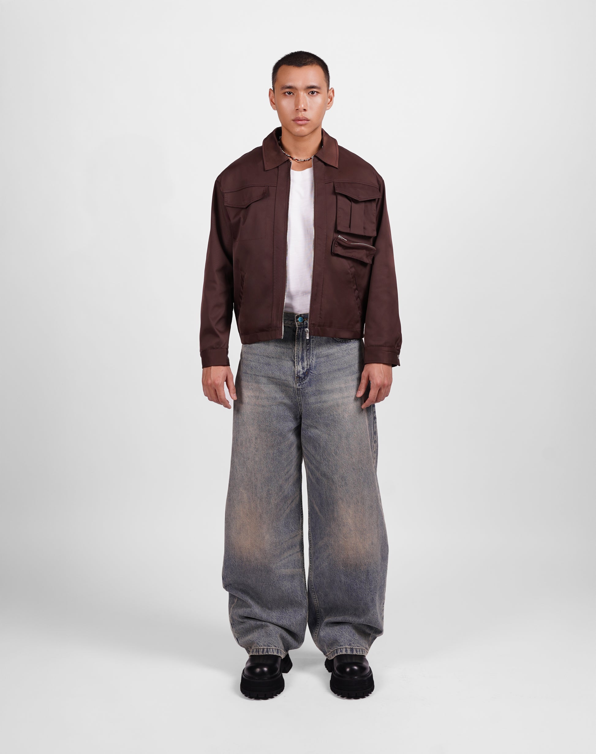 Zip-Up Cargo Jacket