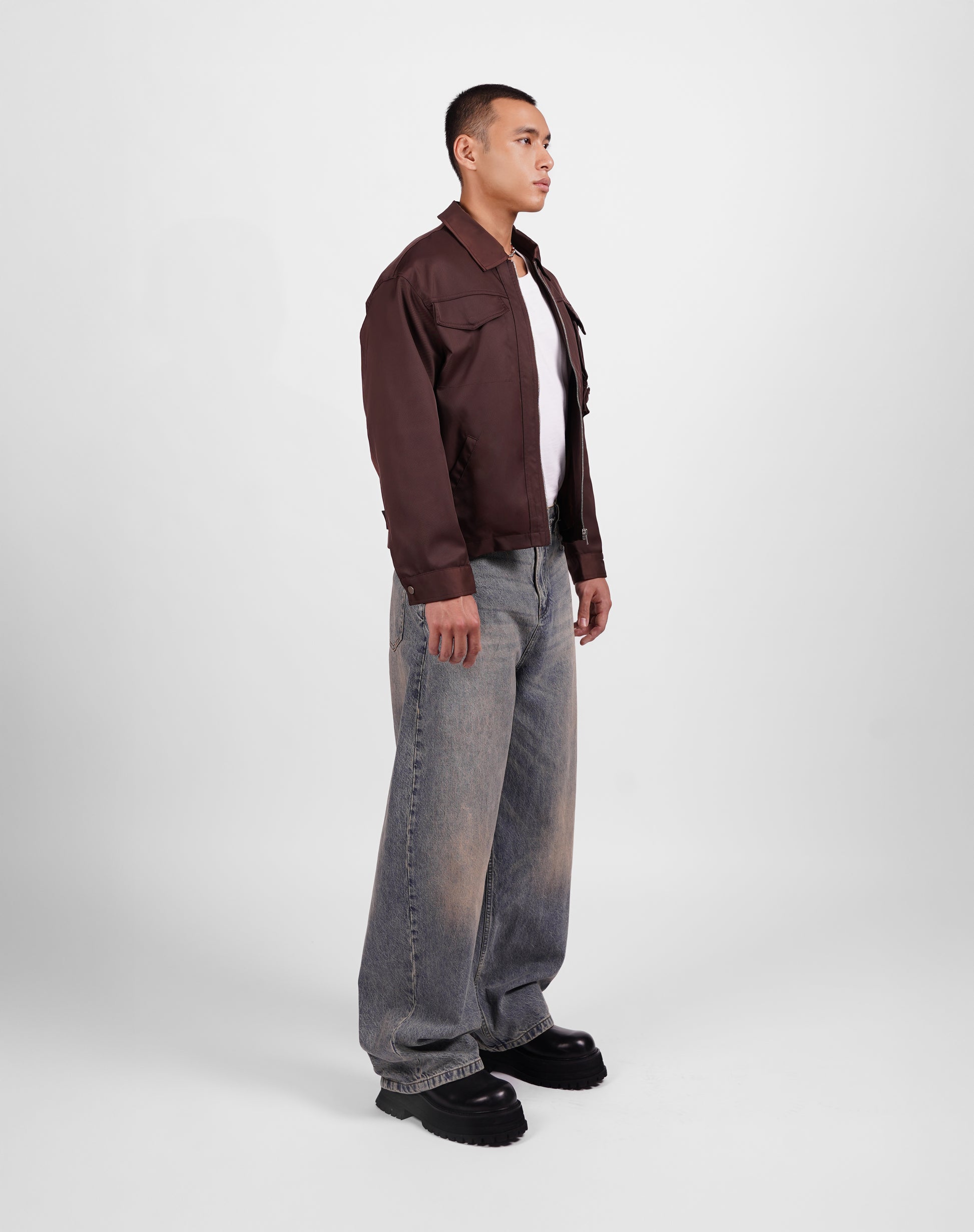 Zip-Up Cargo Jacket