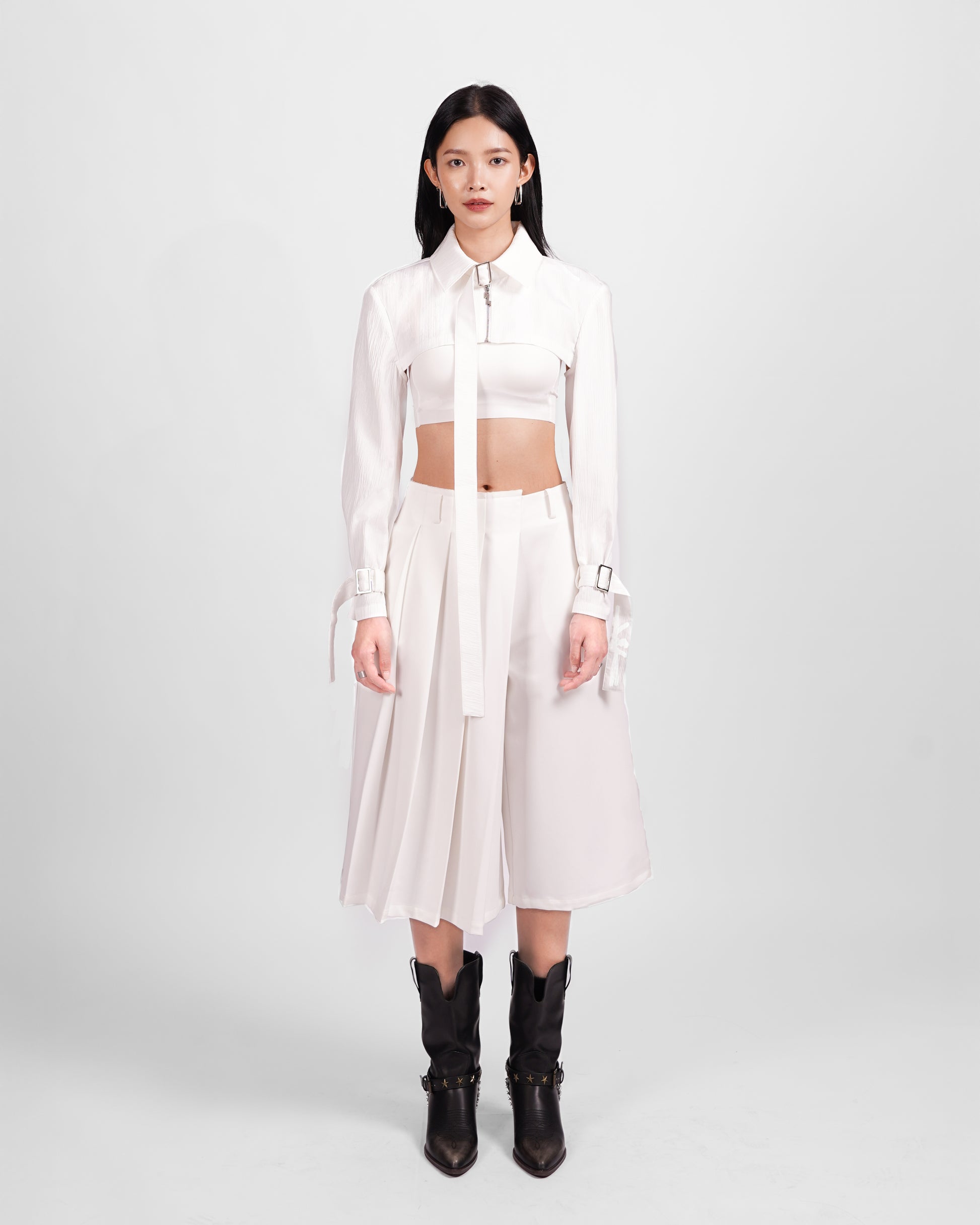 Embroidered Textured Outerwear