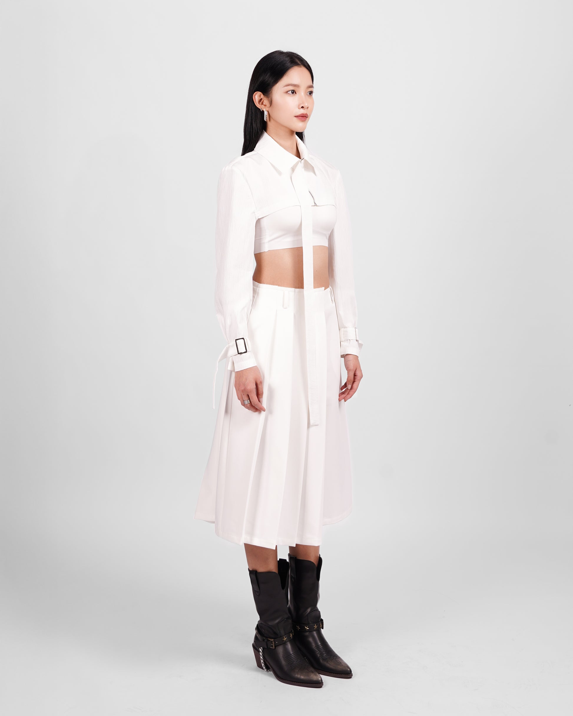 Embroidered Textured Outerwear