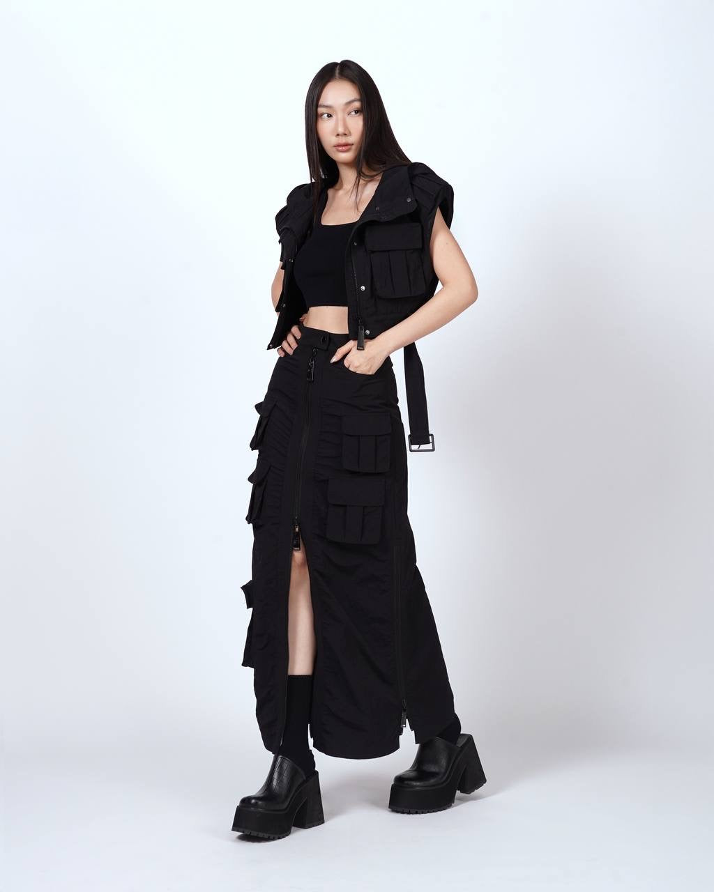 Cargo Hooded Top