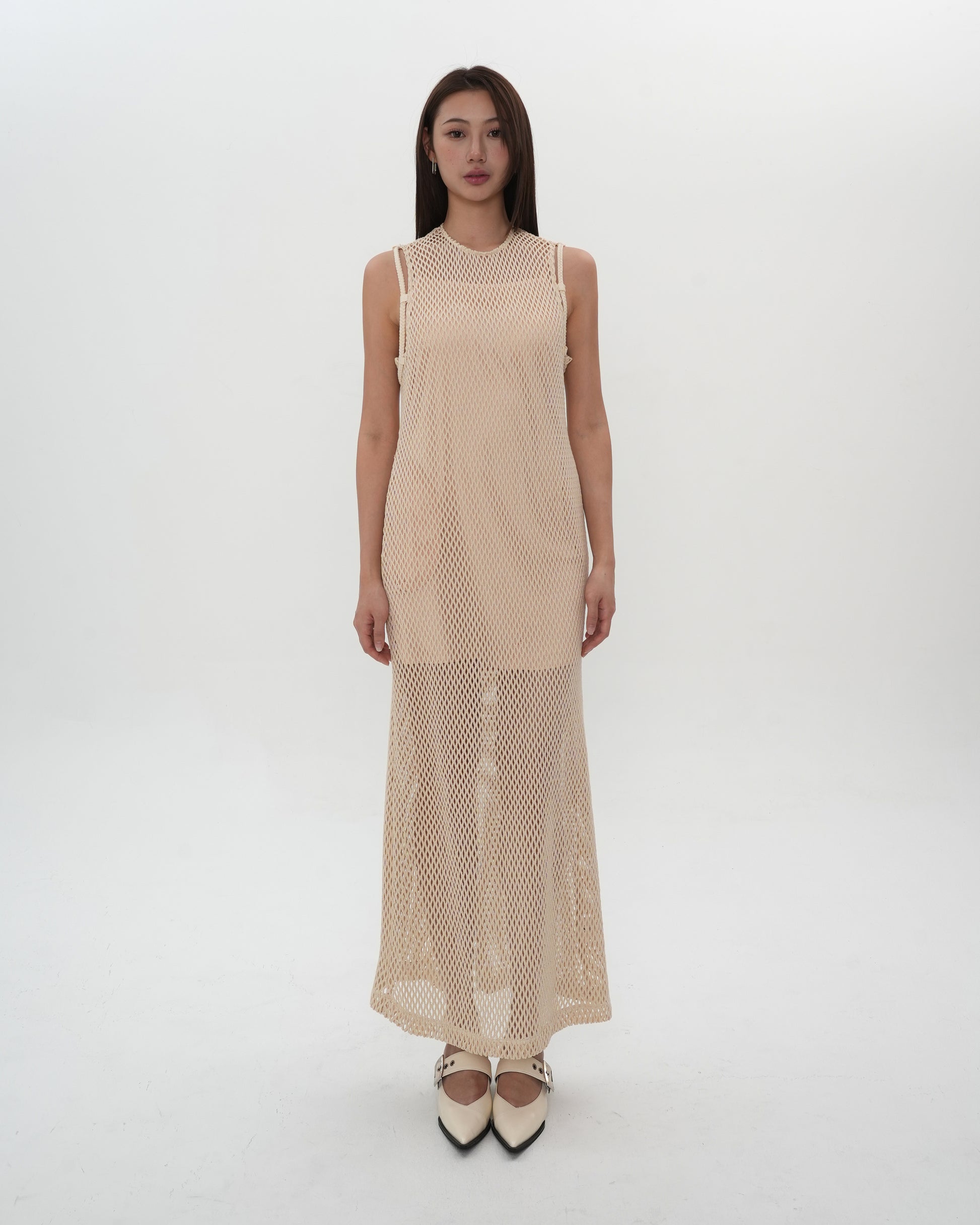 Mesh Layered Sleeveless Dress