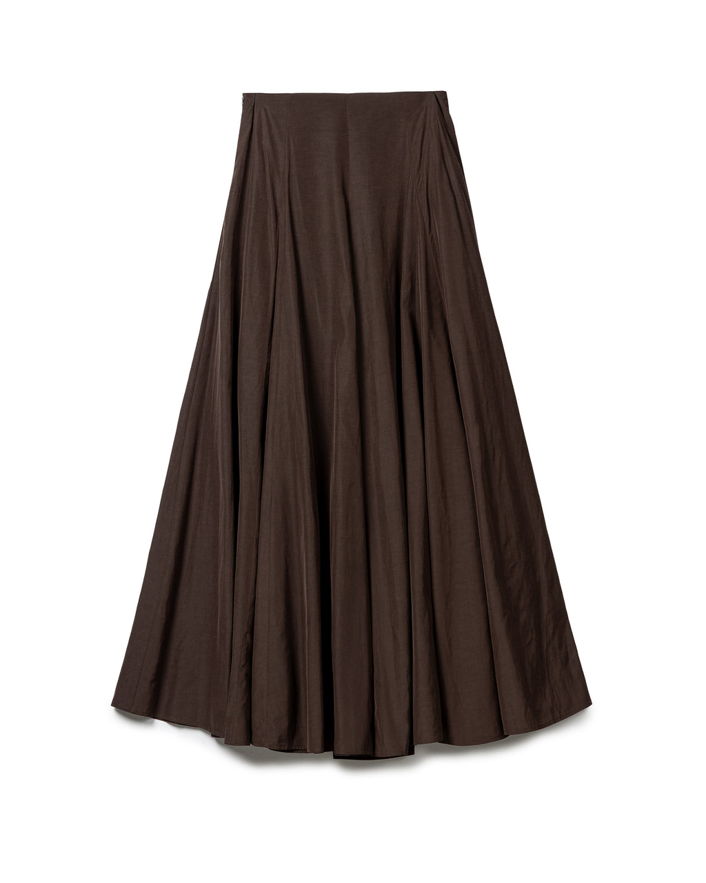 Fluid Pleated Flared Skirt