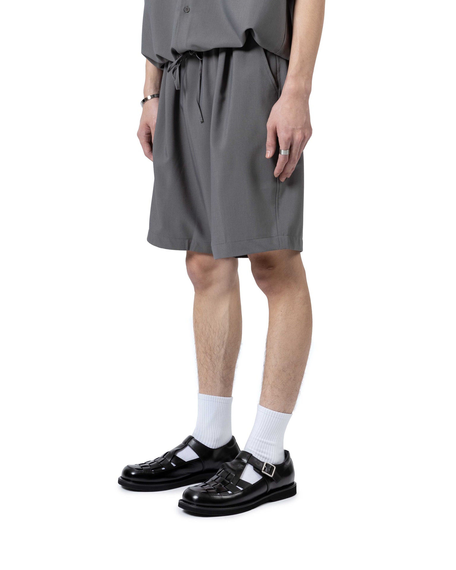 Short Sleeve Shirt with Elastic Shorts Set