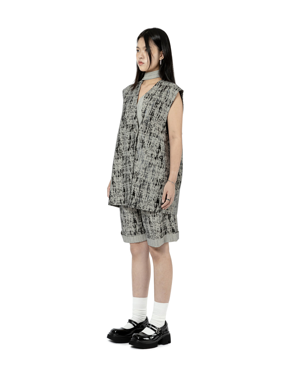 Textured A-line Shorts