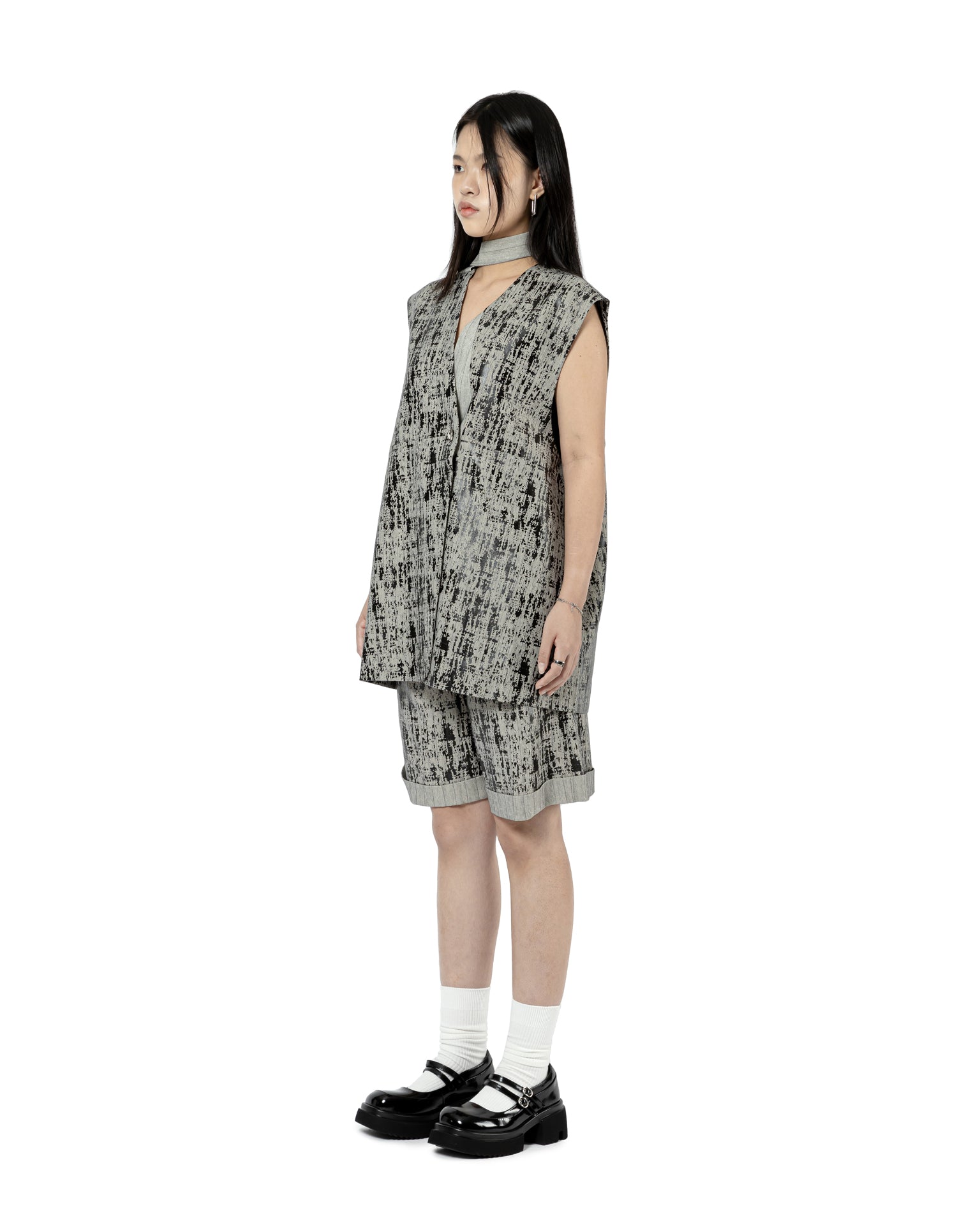 Textured A-line Shorts