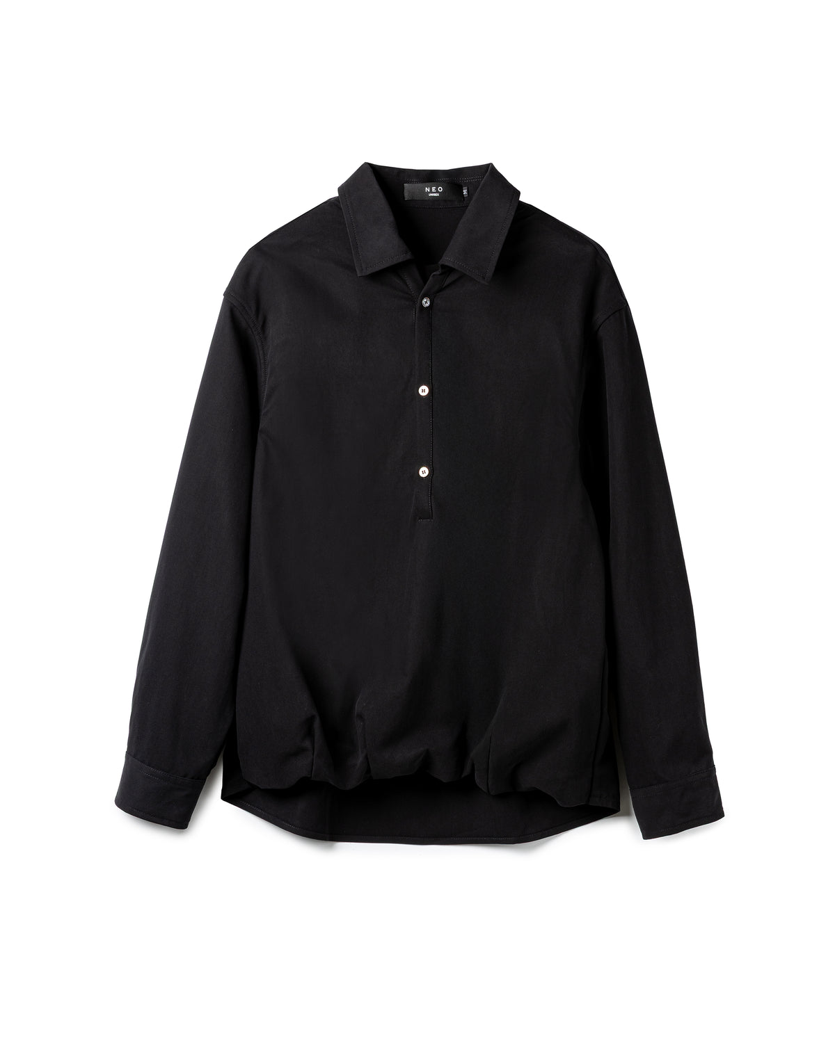 Fluid Gathered-Hem Shirt