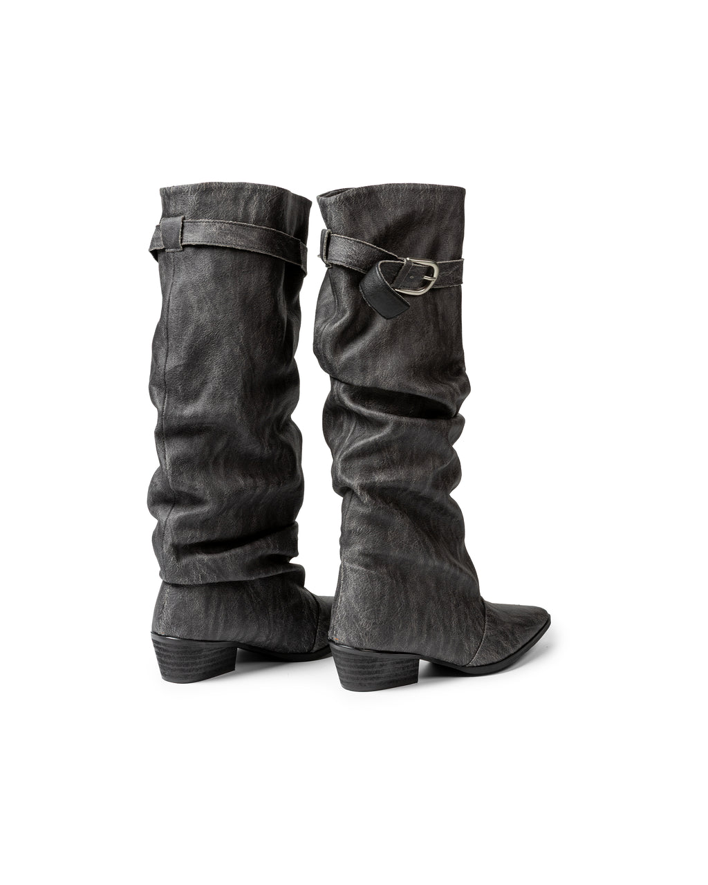 Minimalist Slouched Suede Boots