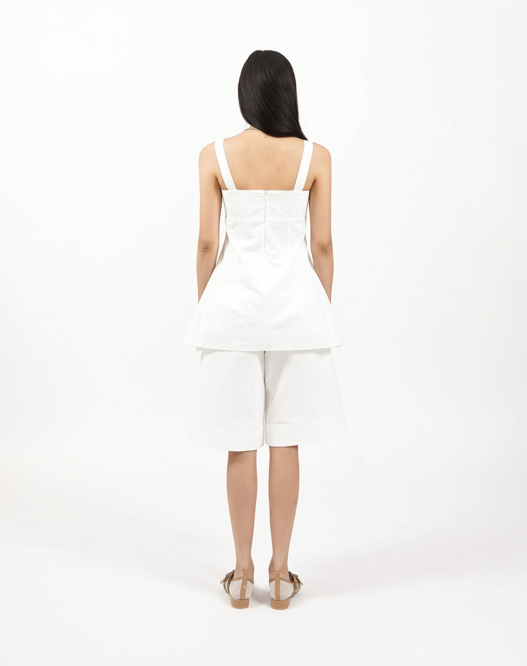 Structured Pleat Shorts
