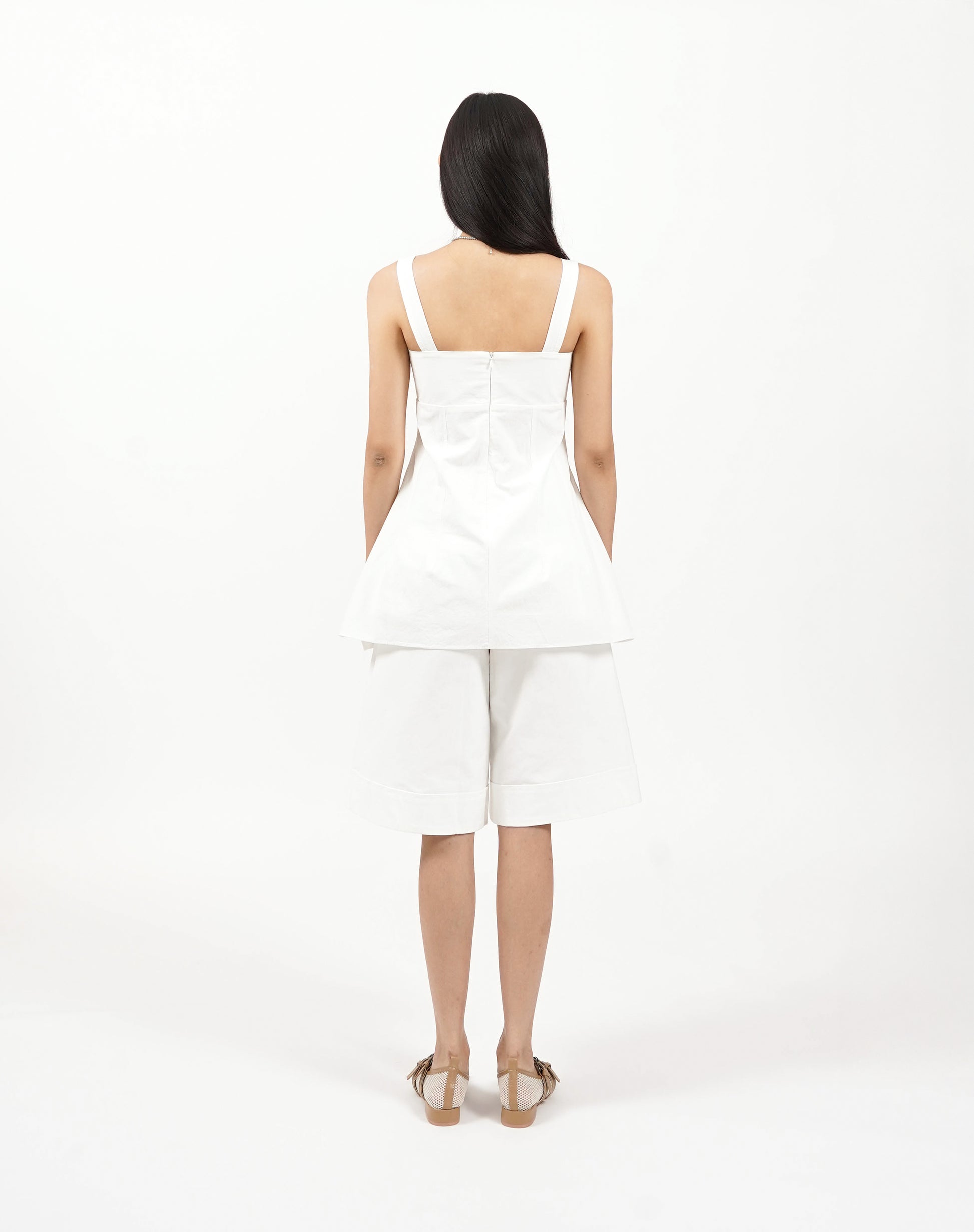 Structured Pleat Shorts