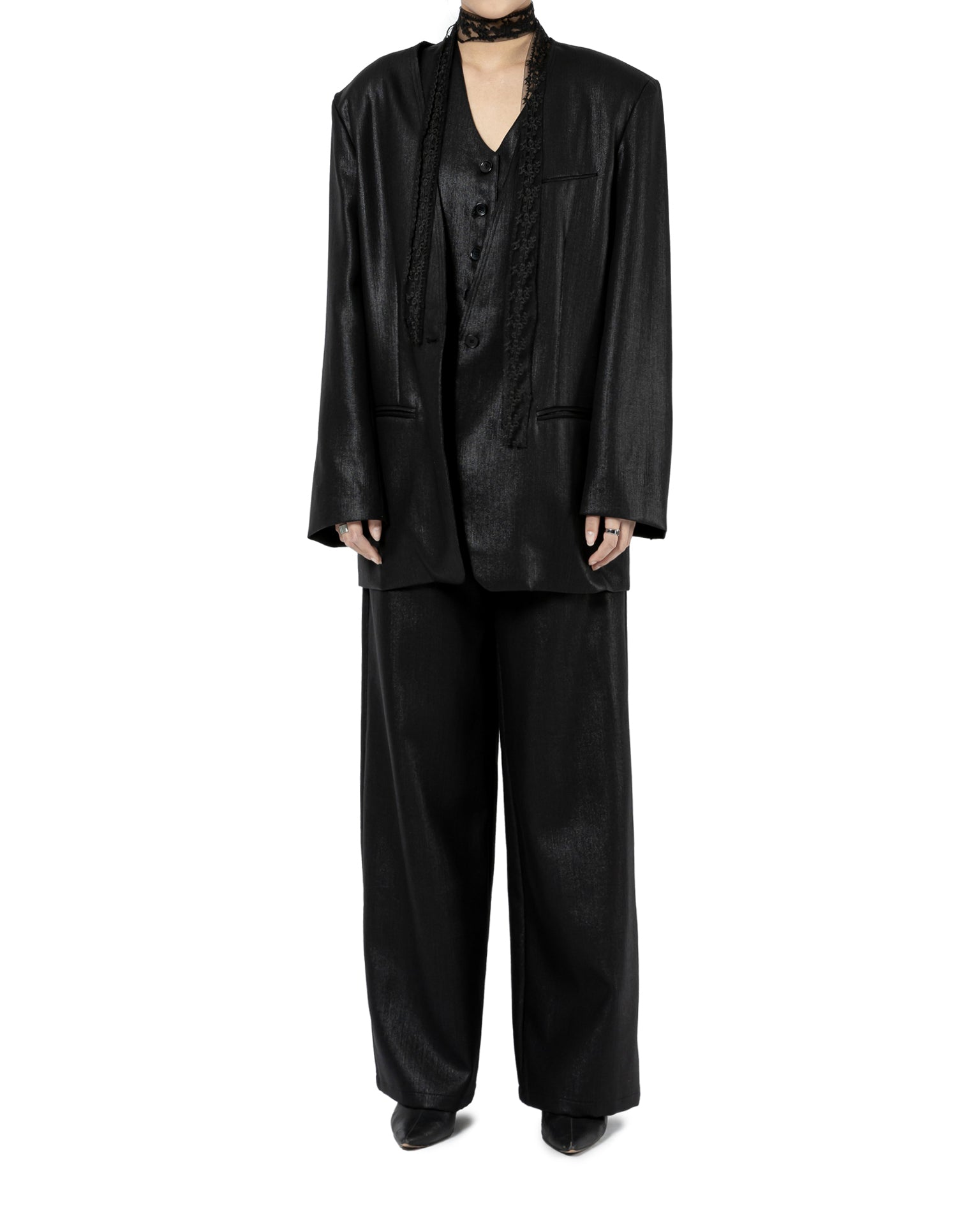 Sleek Single-Button Blazer