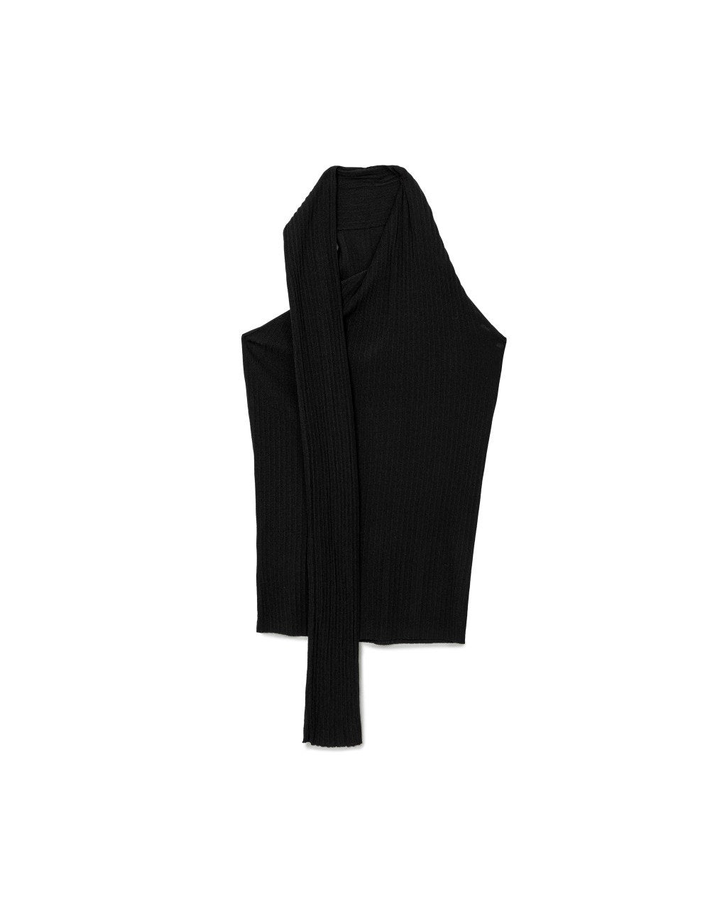 Draped Halter Knit Top