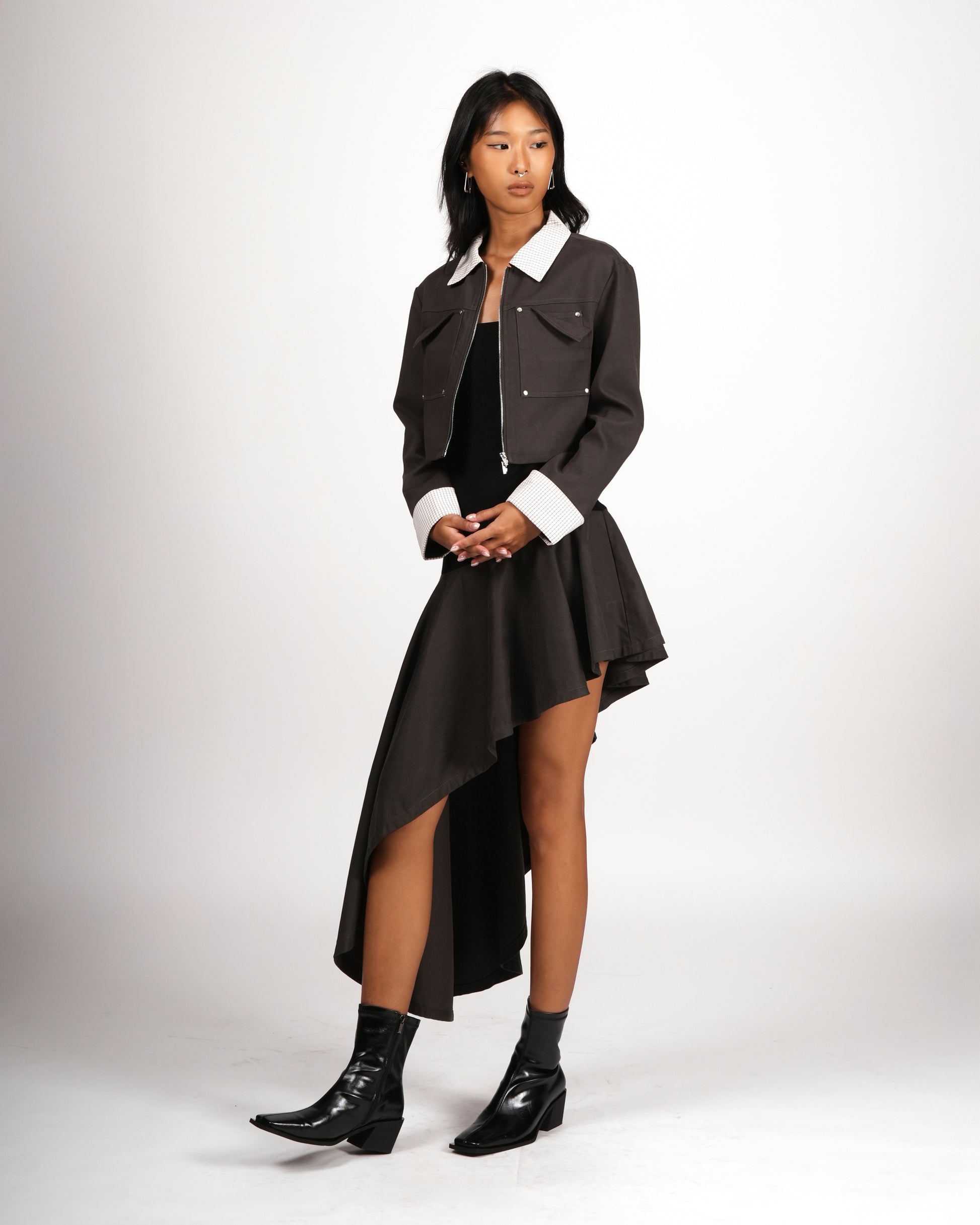 Asymmetric Tube Maxi Dress