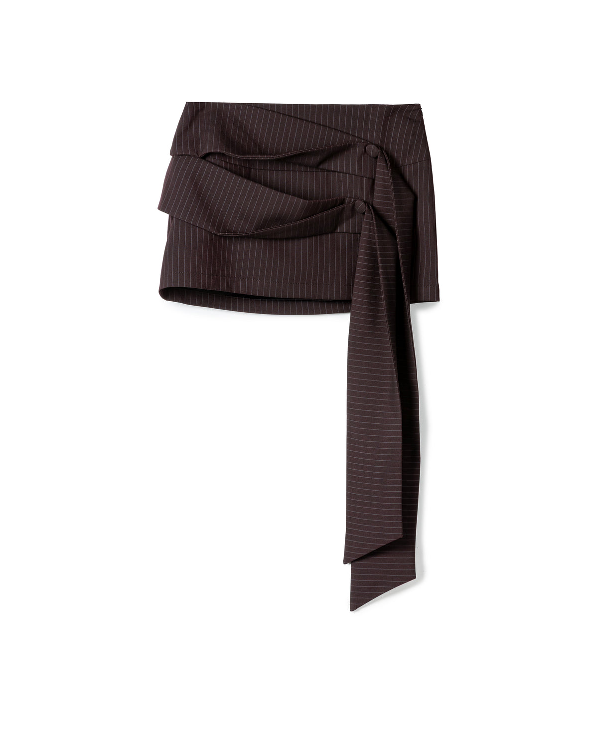 Vol.3 Ch.2 Asymmetrical Drape-Tie Mini Skirt