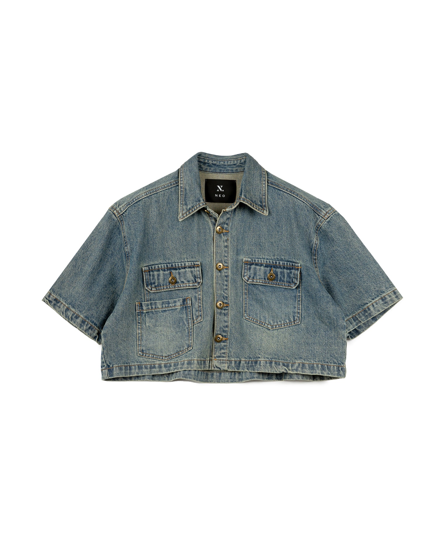 Denim Jacket With Denim Skirt Set
