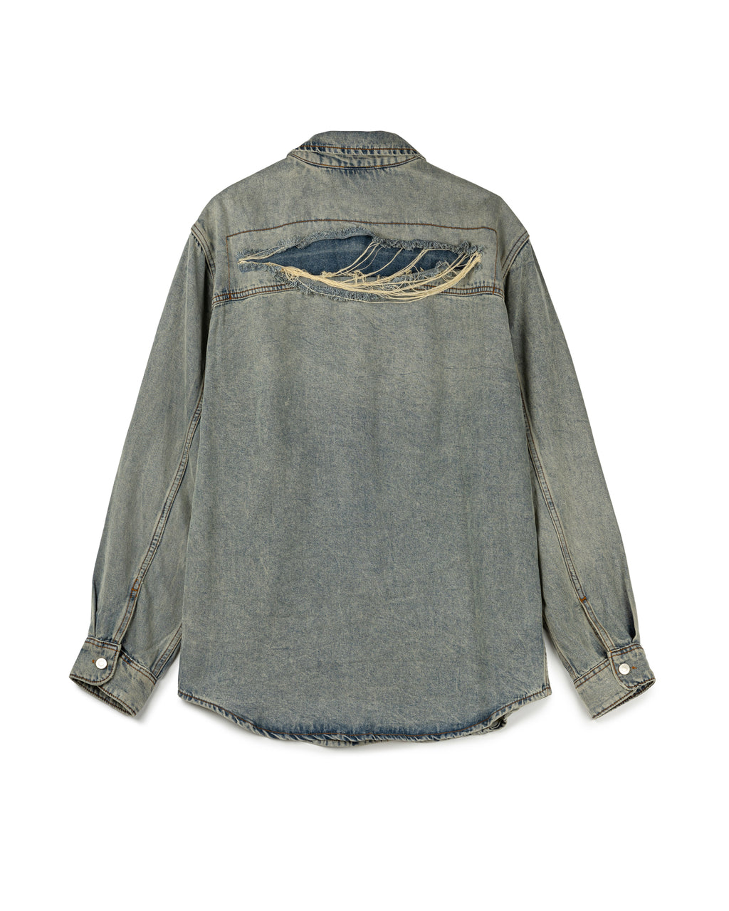 Vintage Denim Long Sleeve Top