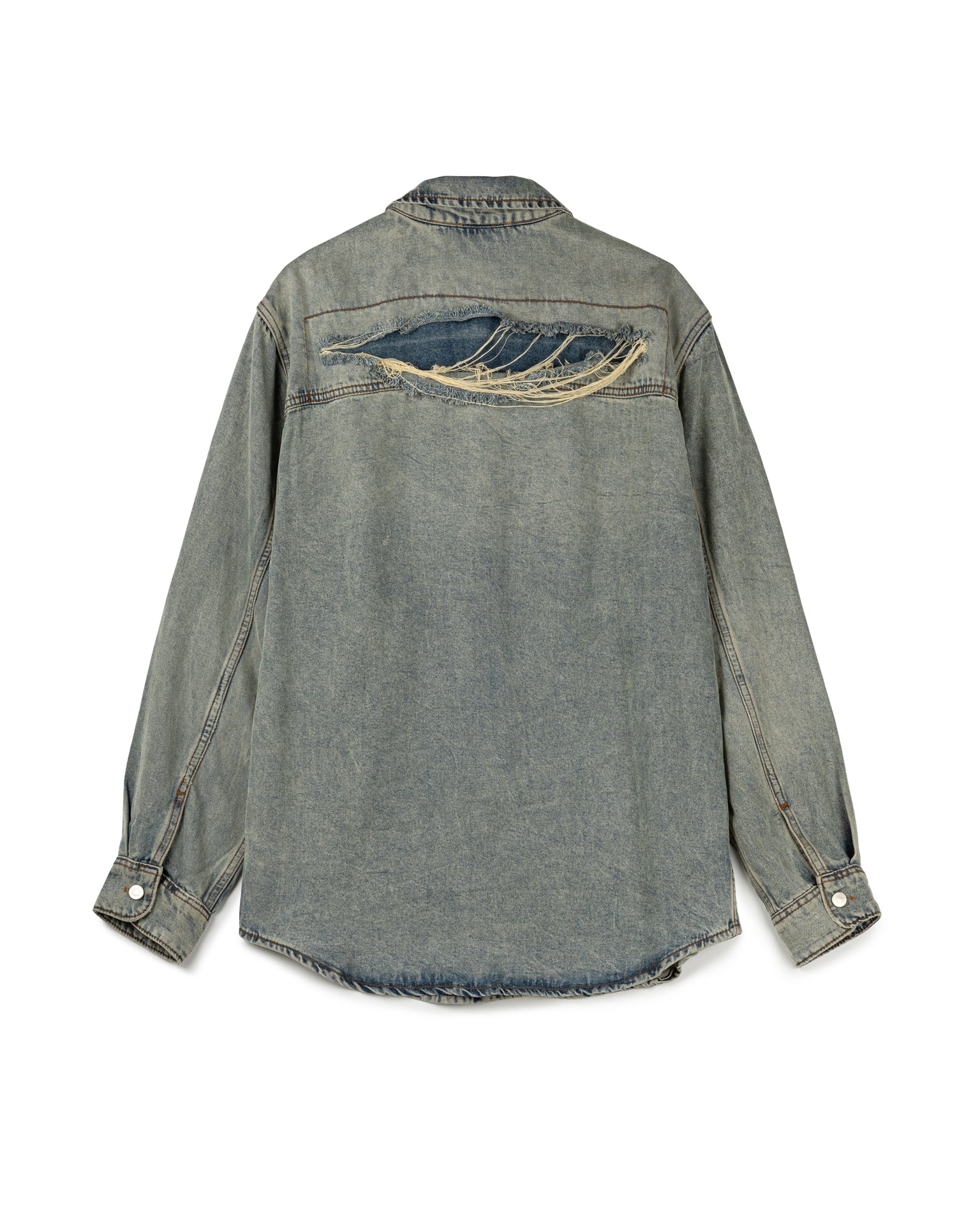 Vintage Denim Long Sleeve Top