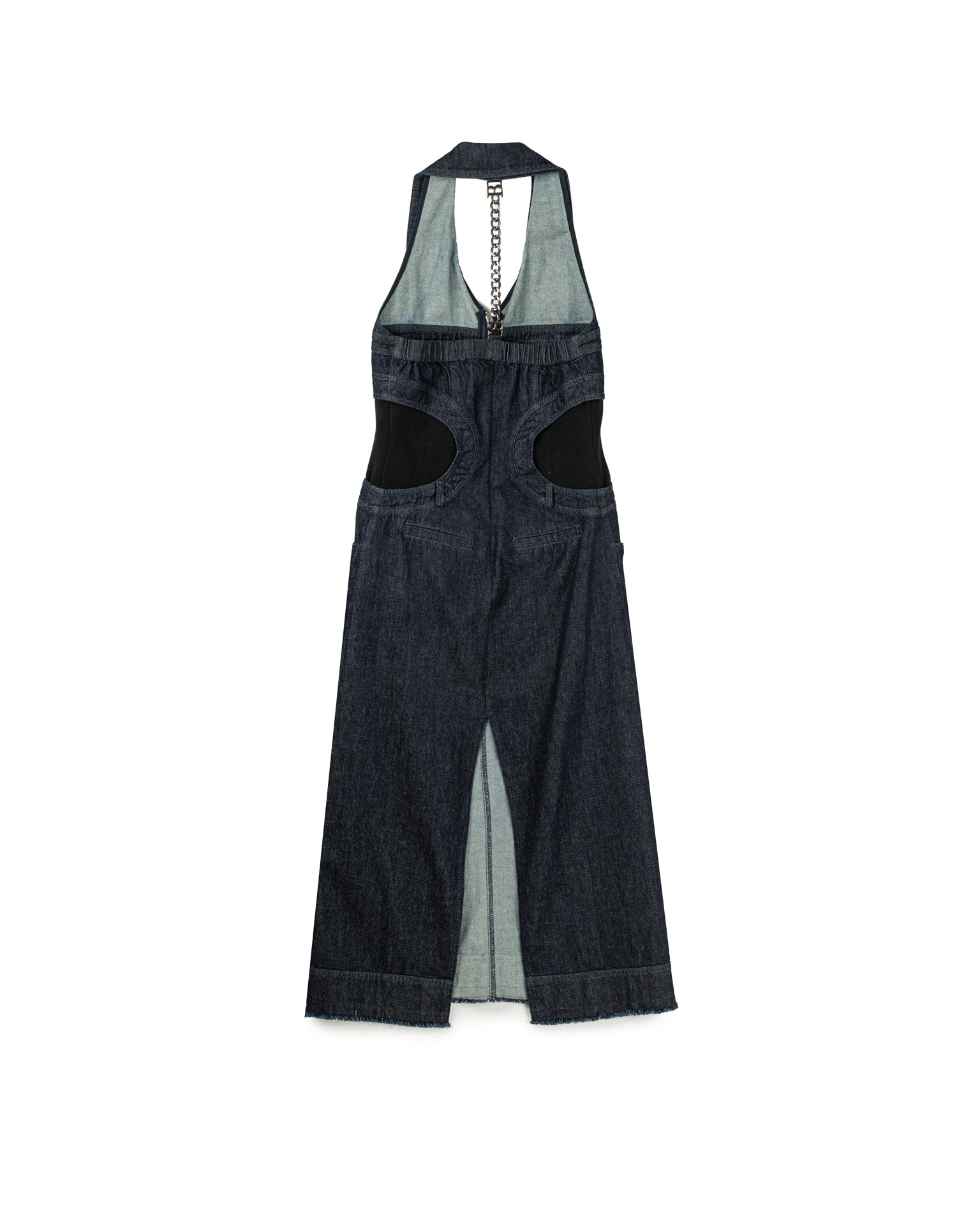 V-Neck Collared Halter Dress
