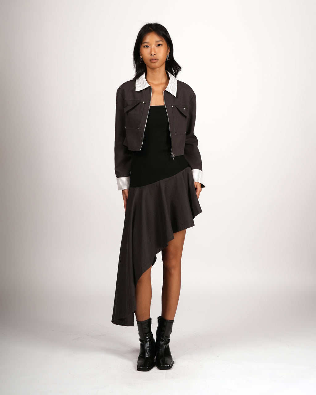 Asymmetric Tube Maxi Dress