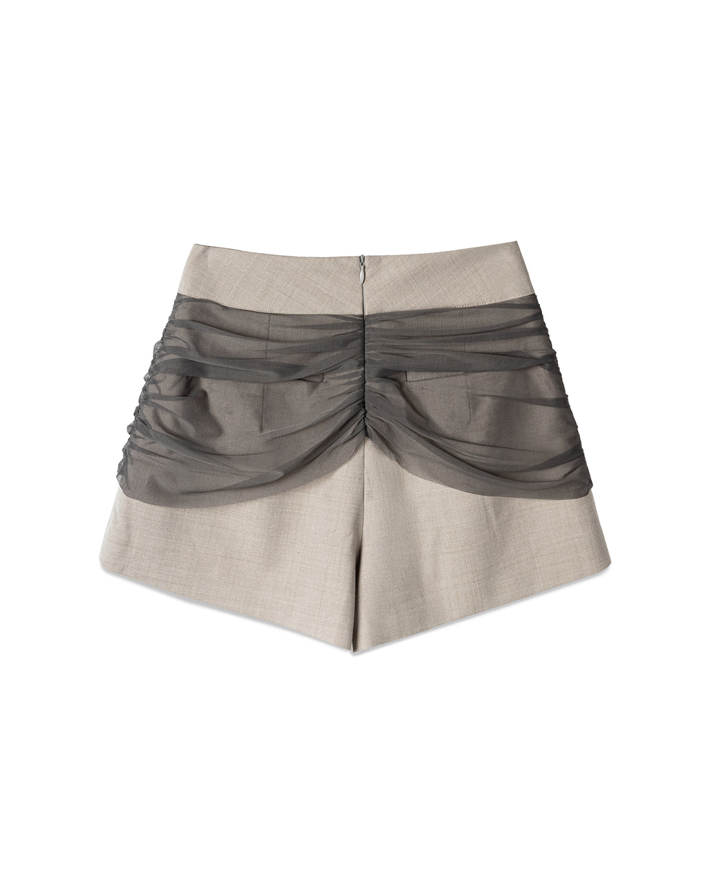 Vol.3 Ch.2 Structured Ruched-Mesh Shorts