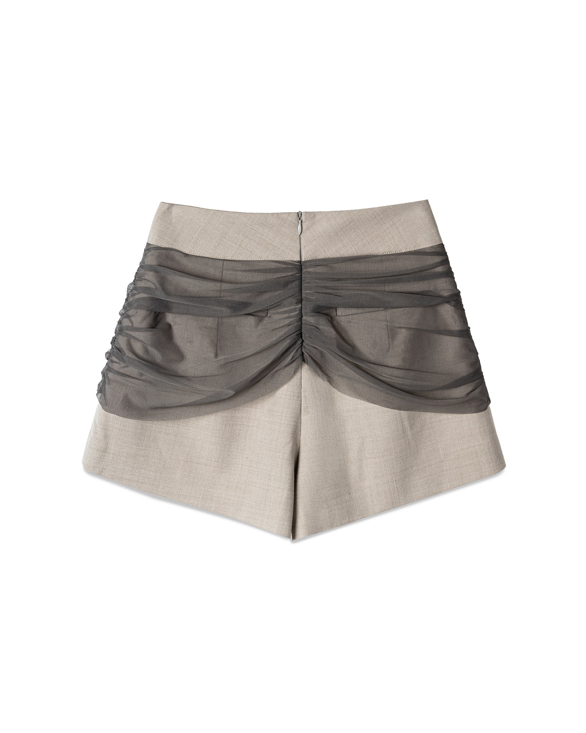 Vol.3 Ch.2 Structured Ruched-Mesh Shorts