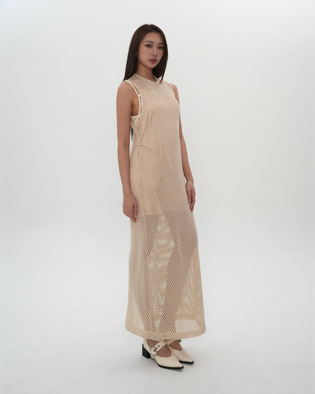 Mesh Layered Sleeveless Dress