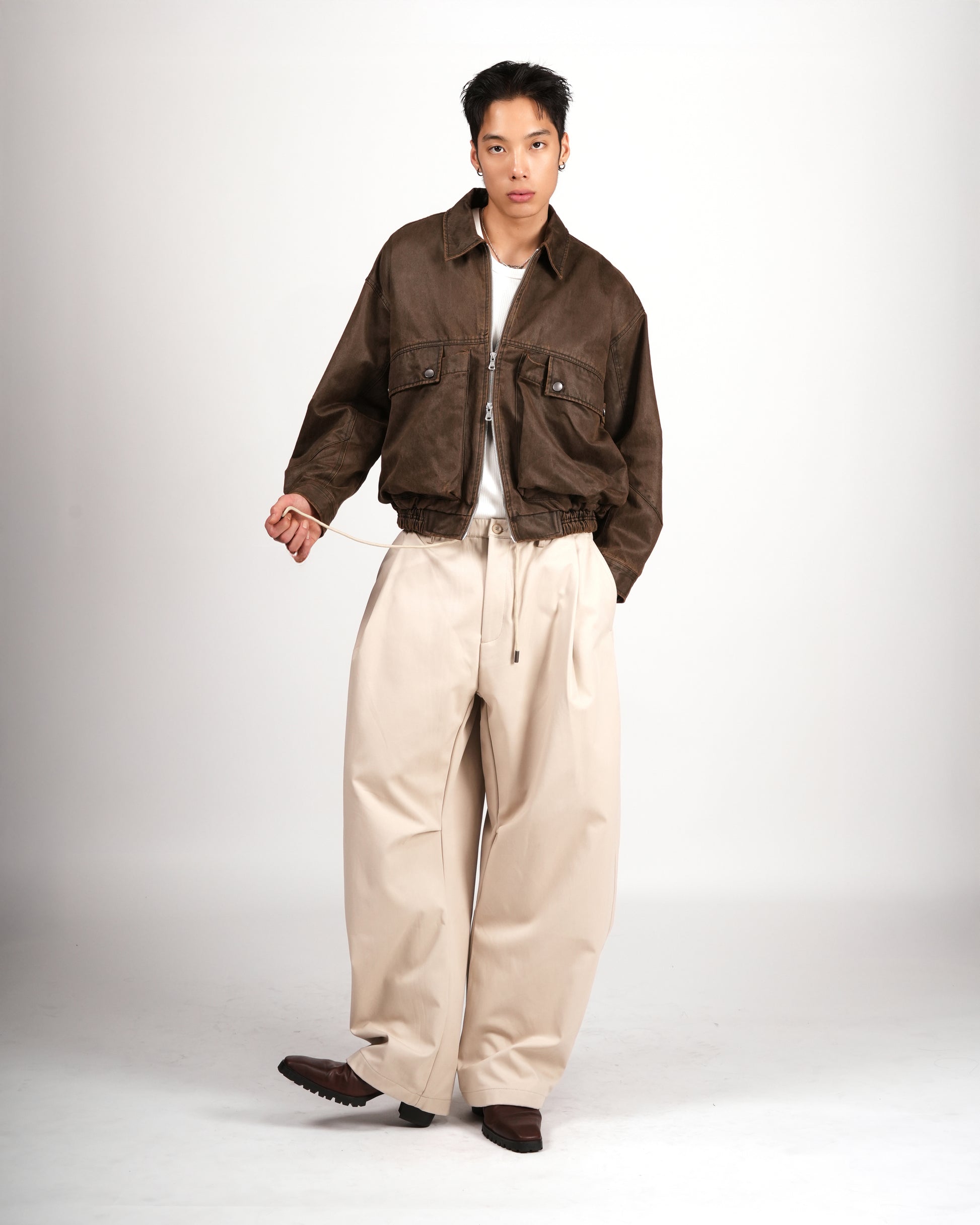 Vintage Utility Cinched Jacket