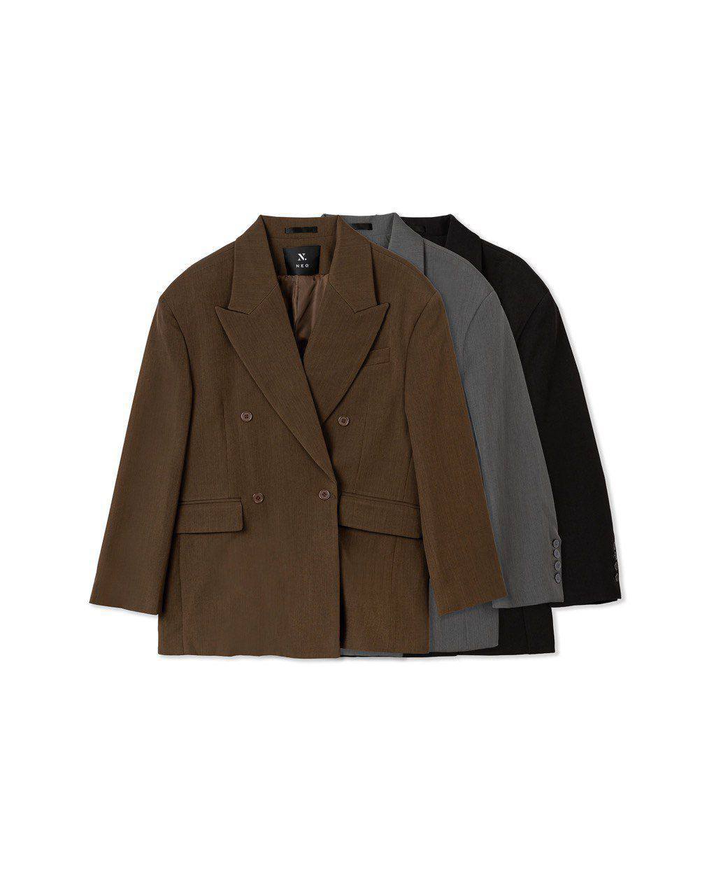 Double-Breasted Tailored Blazer