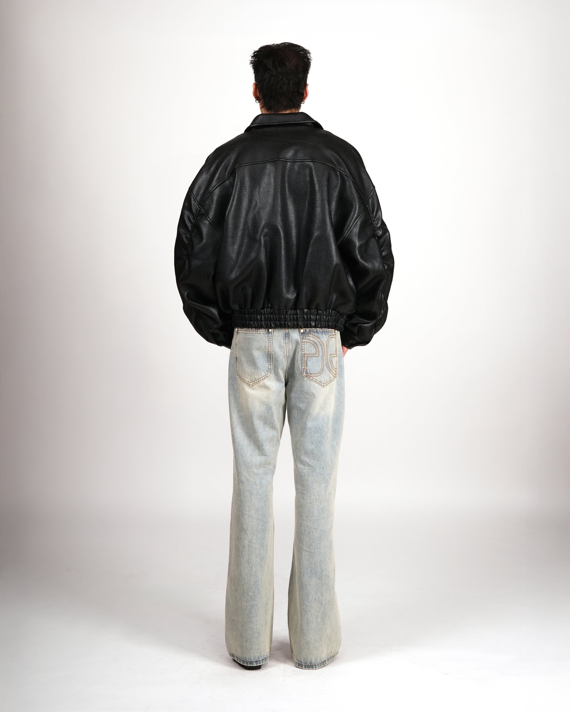 Leather Bomber Jacket